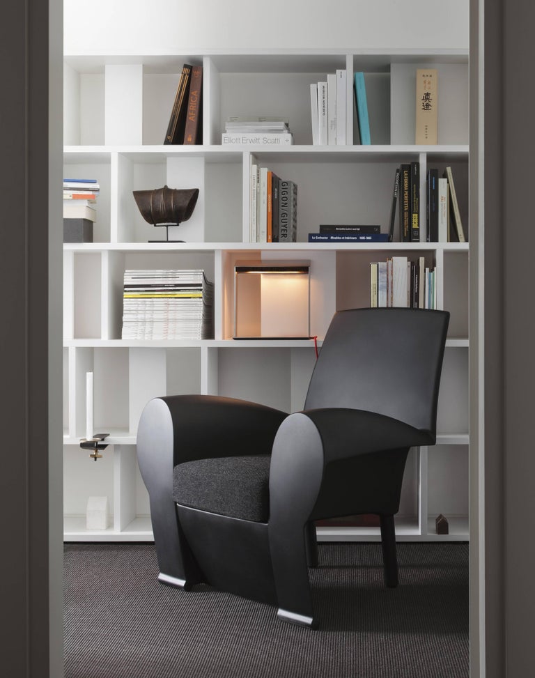 Baleri Italia Richard III Armchair in Black Leather by Philippe Starck ...