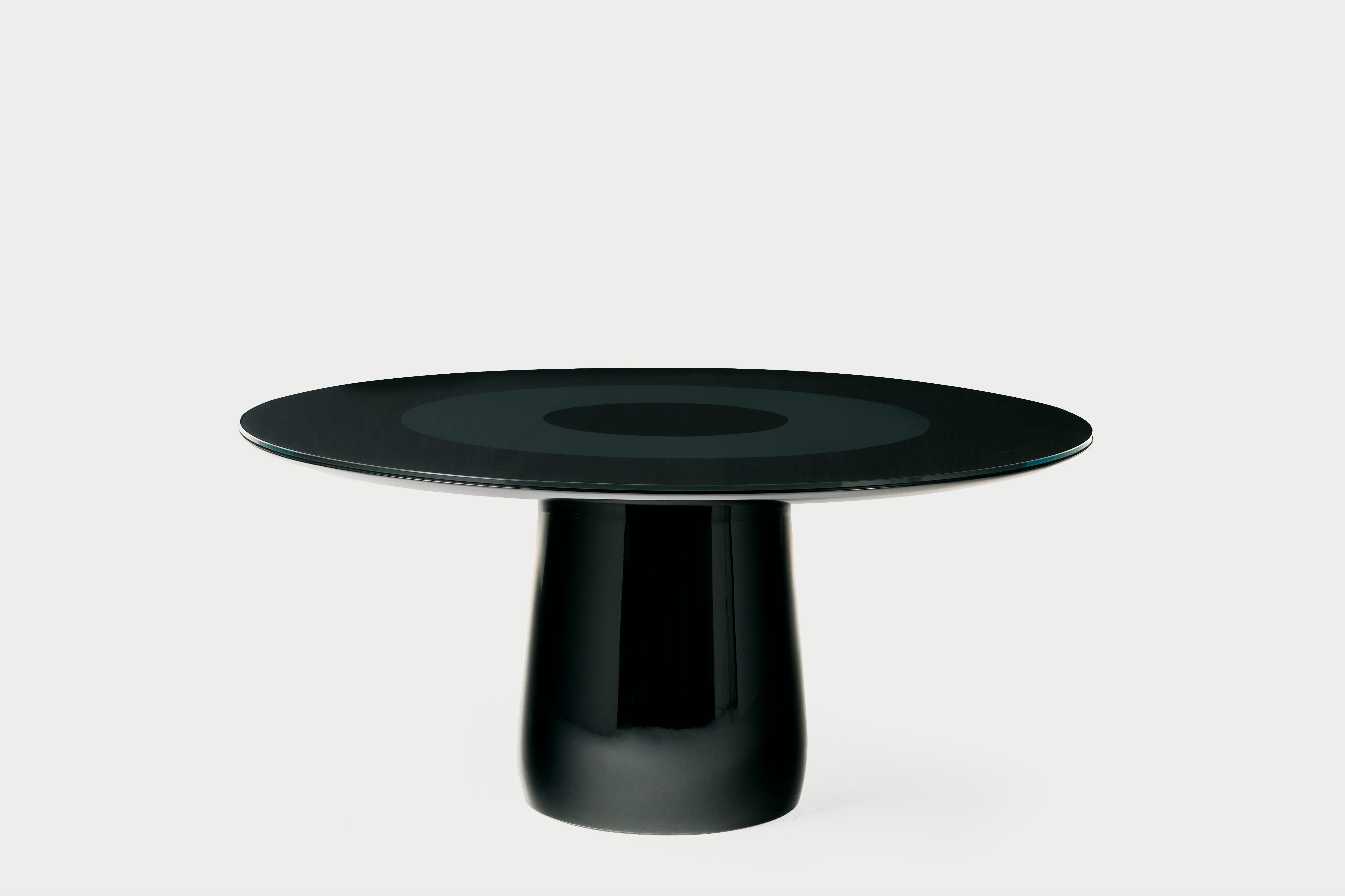 Mesa redonda Baleri Italia, tapa lacada y cristal, Claesson Koivisto Rune en venta 1