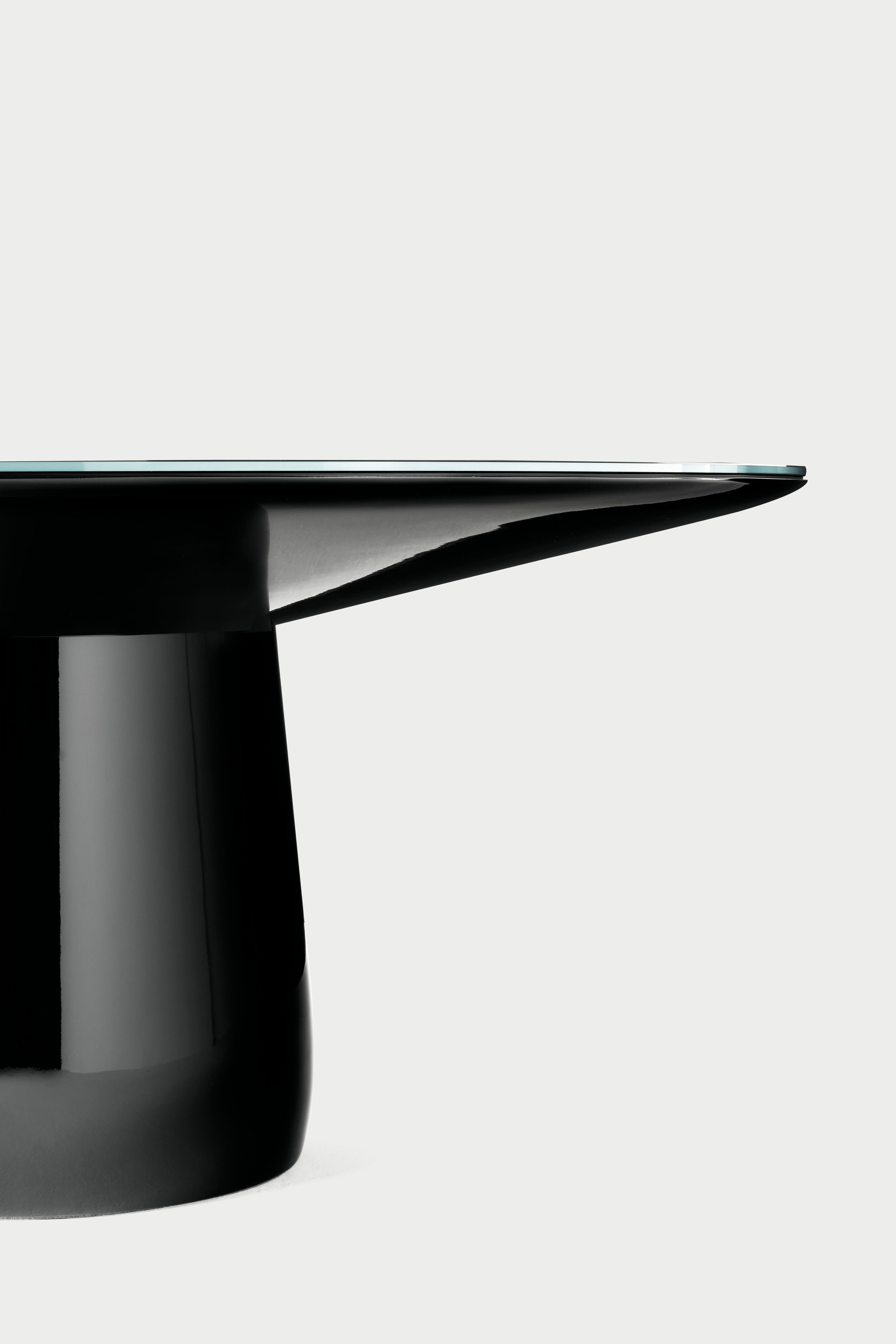 Mesa redonda Baleri Italia, tapa lacada y cristal, Claesson Koivisto Rune en venta 4