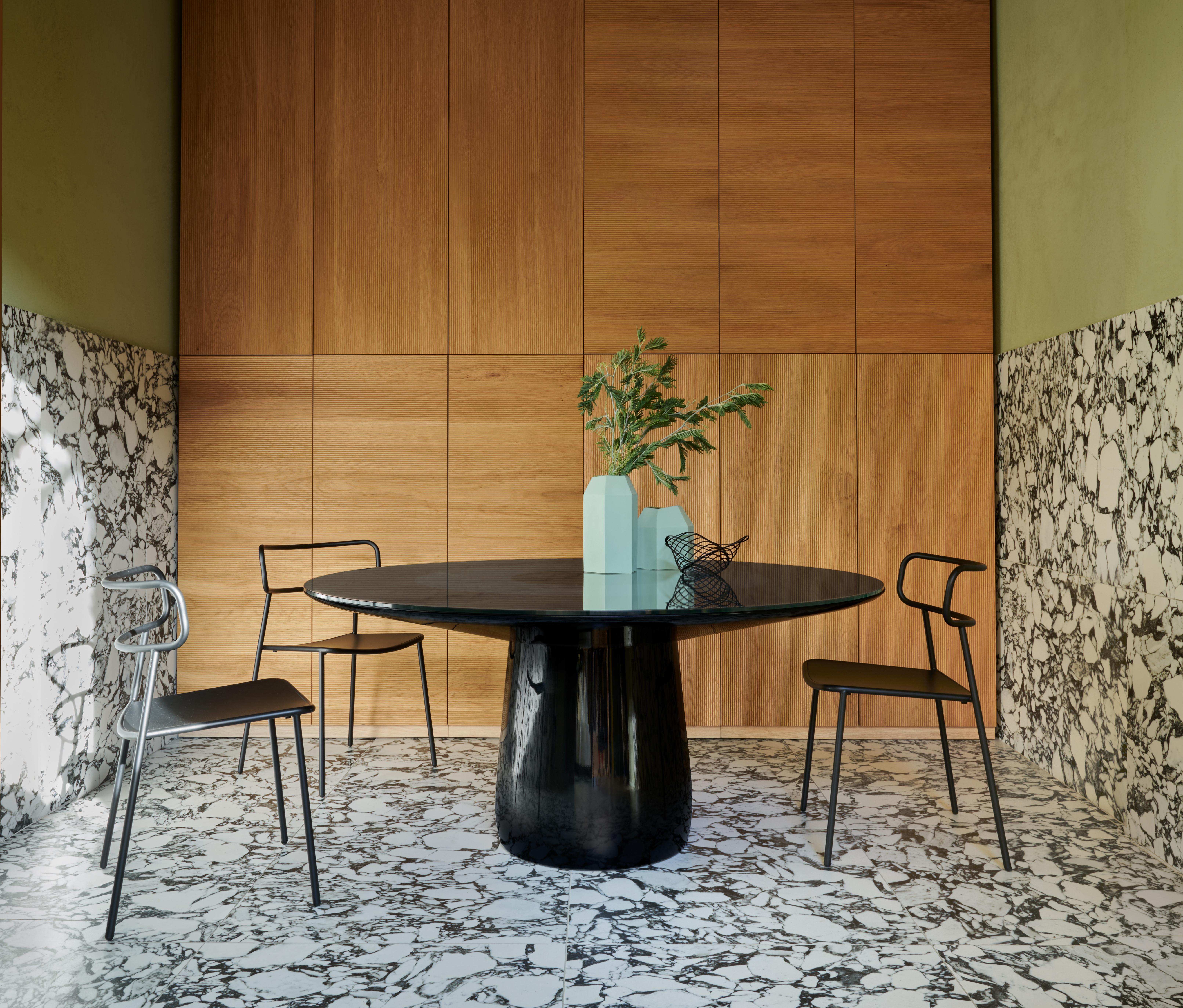 Mesa redonda Baleri Italia, tapa lacada y cristal, Claesson Koivisto Rune en venta 9