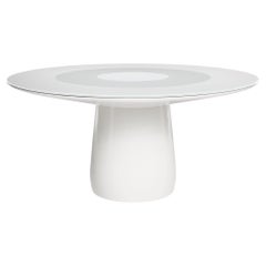 Baleri Italia Roundel Table with white Glass Top, Claesson Koivisto Rune