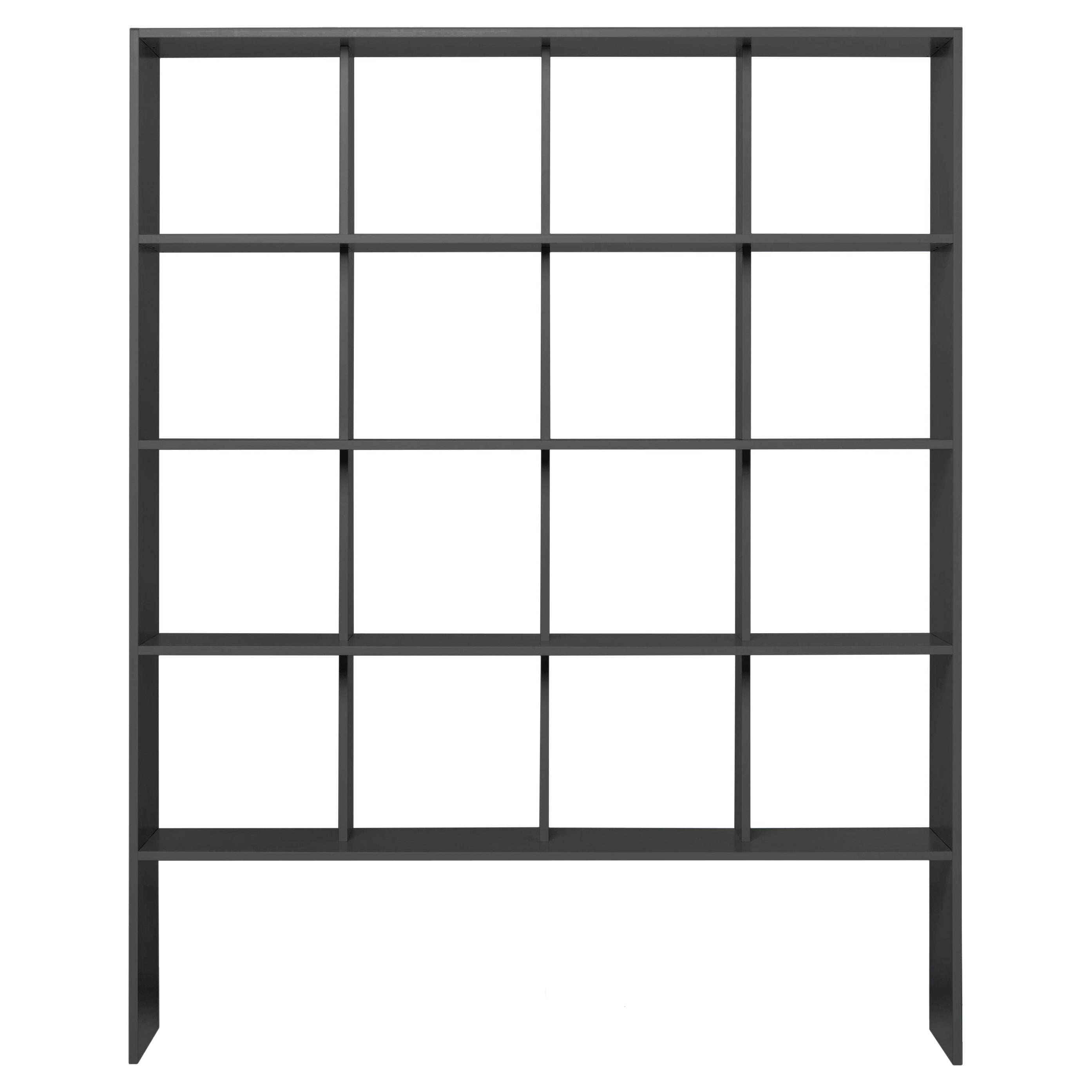 Baleri Italia Segno Bookshelf in Black Aluminium by A+B, Dominoni and Quaquaro
