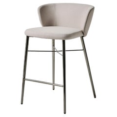 Baleri Italia Small Kin Kitchen Stool in Fabric by Radice Orlandini