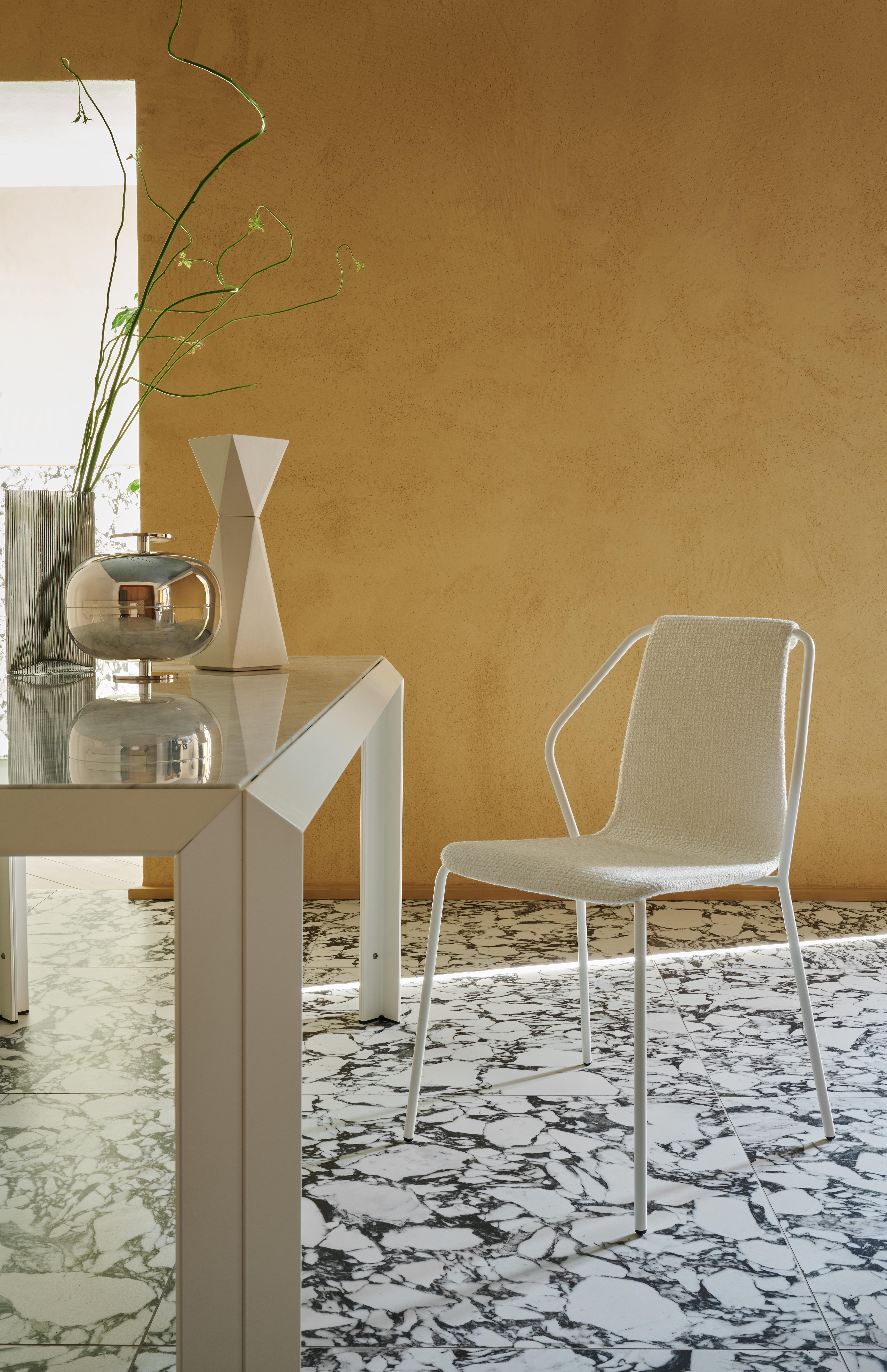 Baleri Italia T-Tisch aus Aluminium mit Kristallplatte von Angelo Mangiarotti im Angebot 4