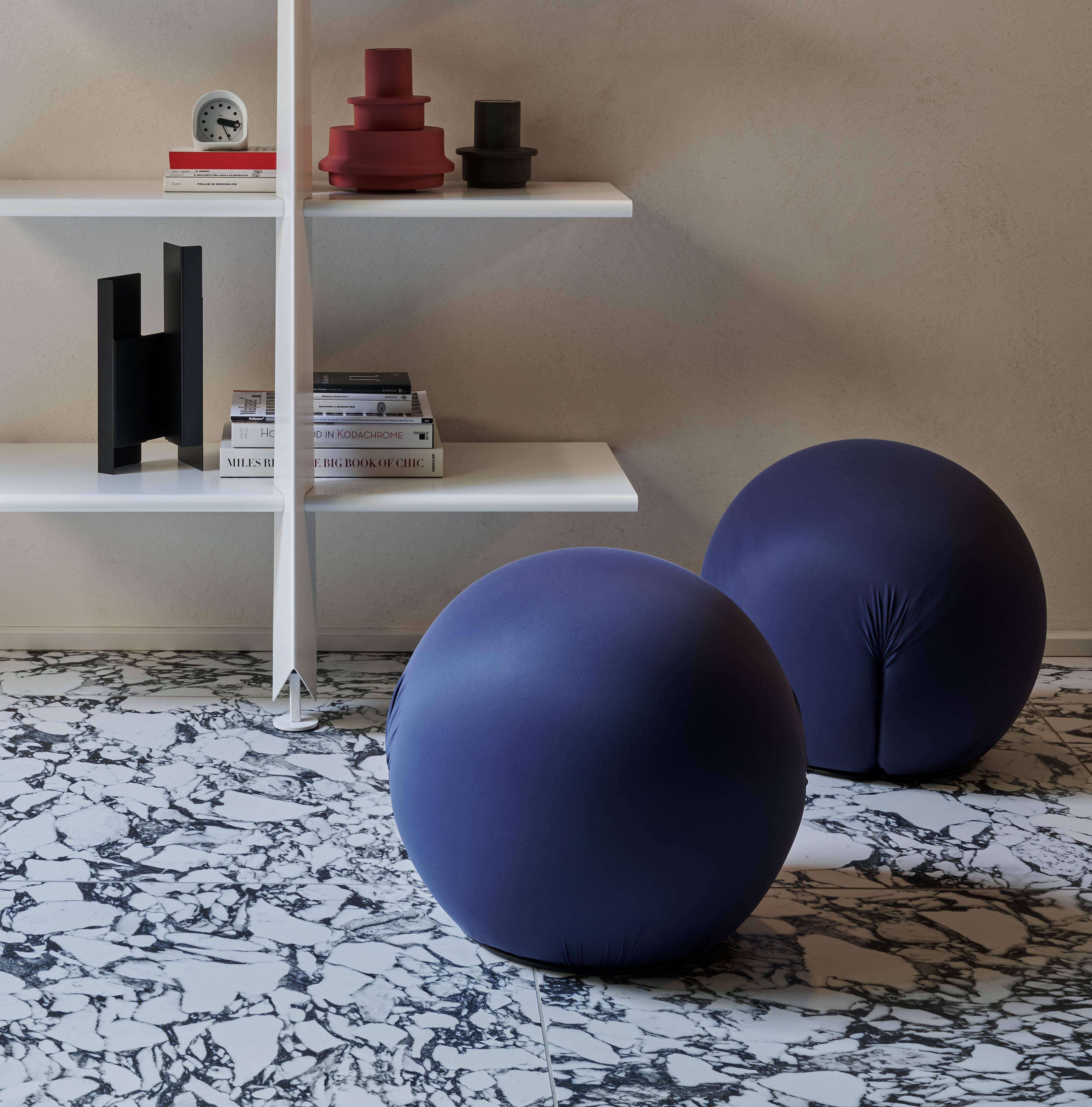 Italian Baleri Italia Tatino Pouf in Green Fabric by Enrico Baleri & Denis Santachiara For Sale
