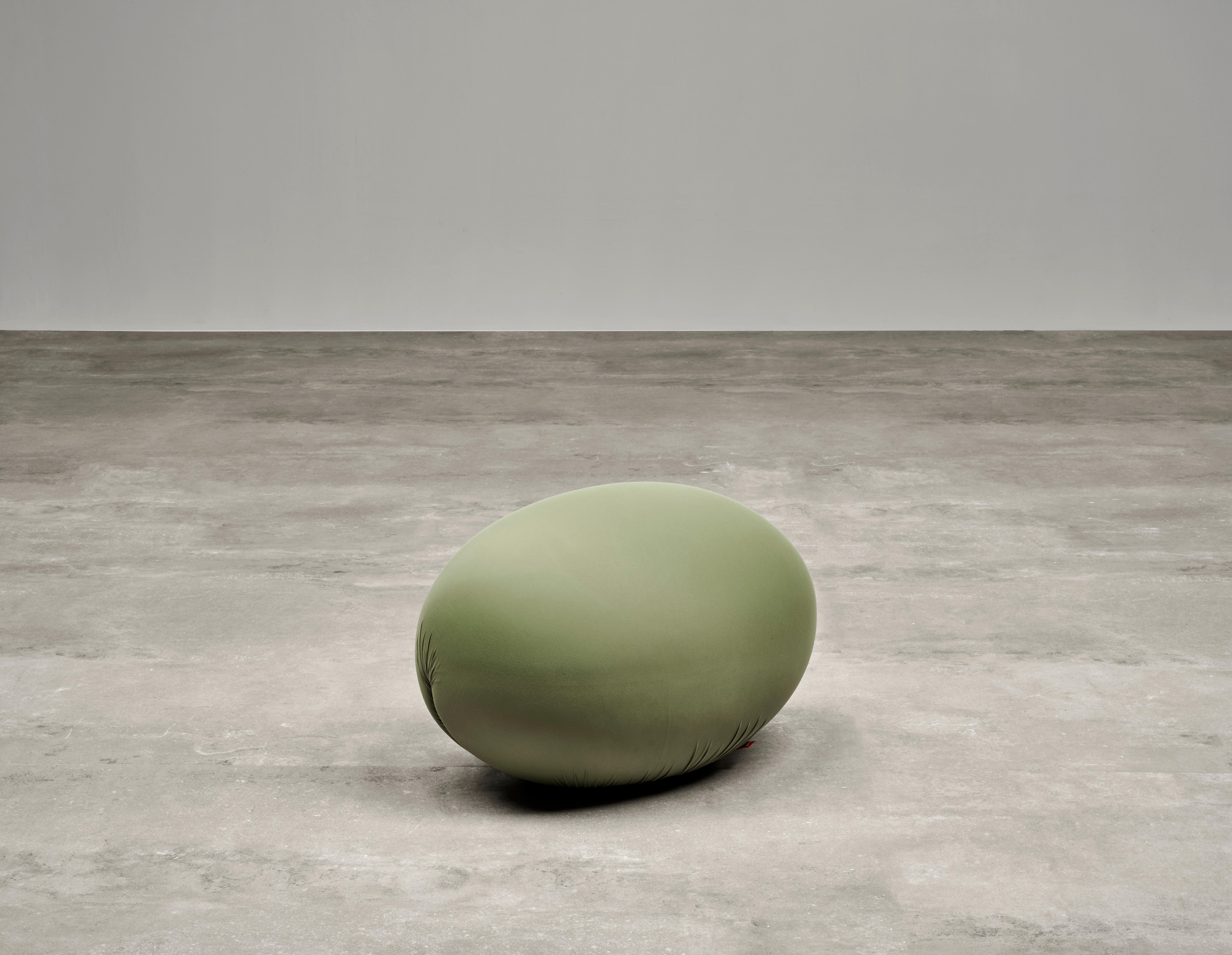 Baleri Italia Tato Pouf in White Fabric by Denis Santachiara In New Condition For Sale In Milano, Lombardia