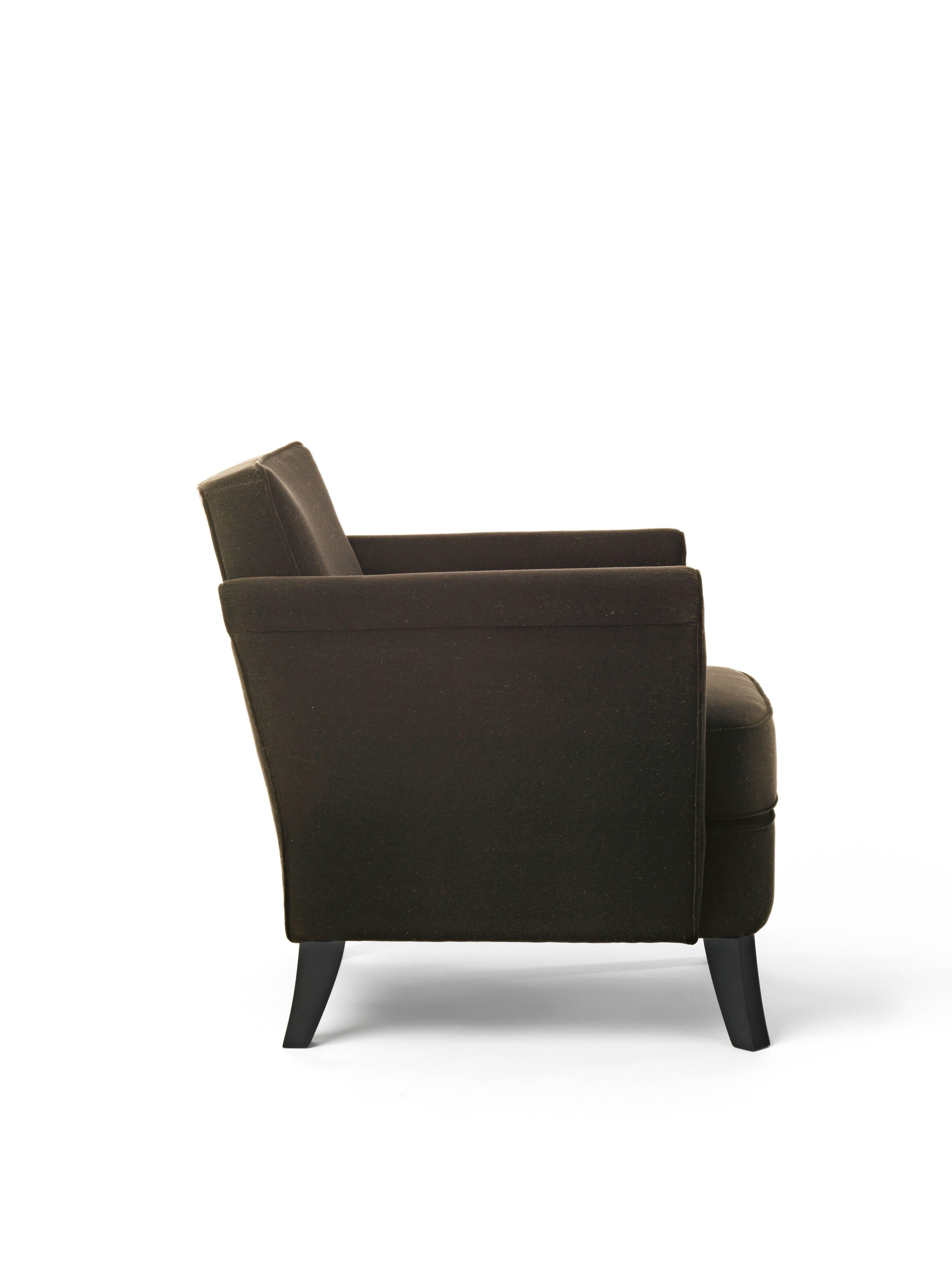 Italian Baleri Italia Undersized Armchair in Brown Leather