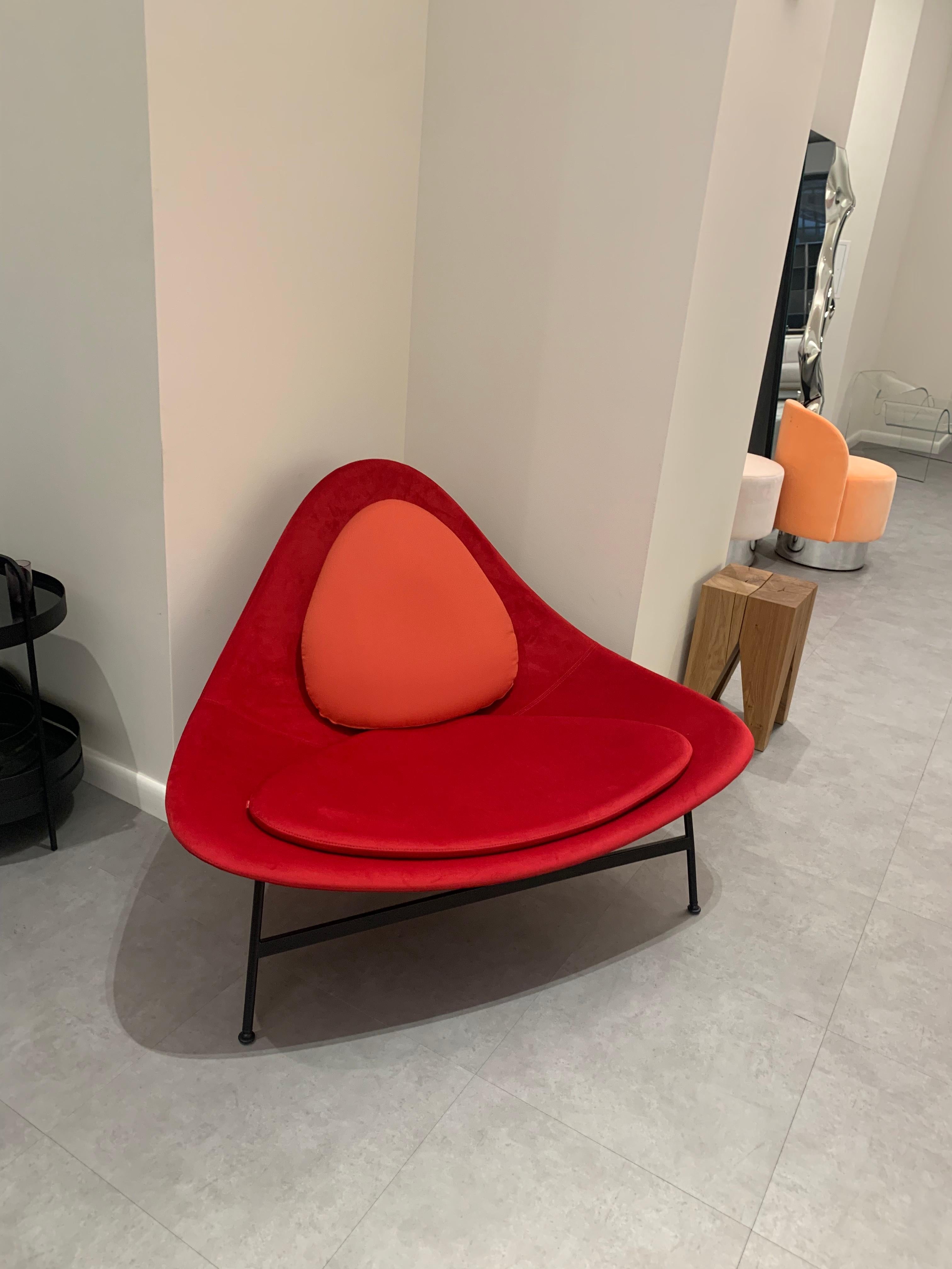 Baleri Red Bermuda Lounge Chair Designed by Claesson Koivisto Rune in STOCK For Sale 2