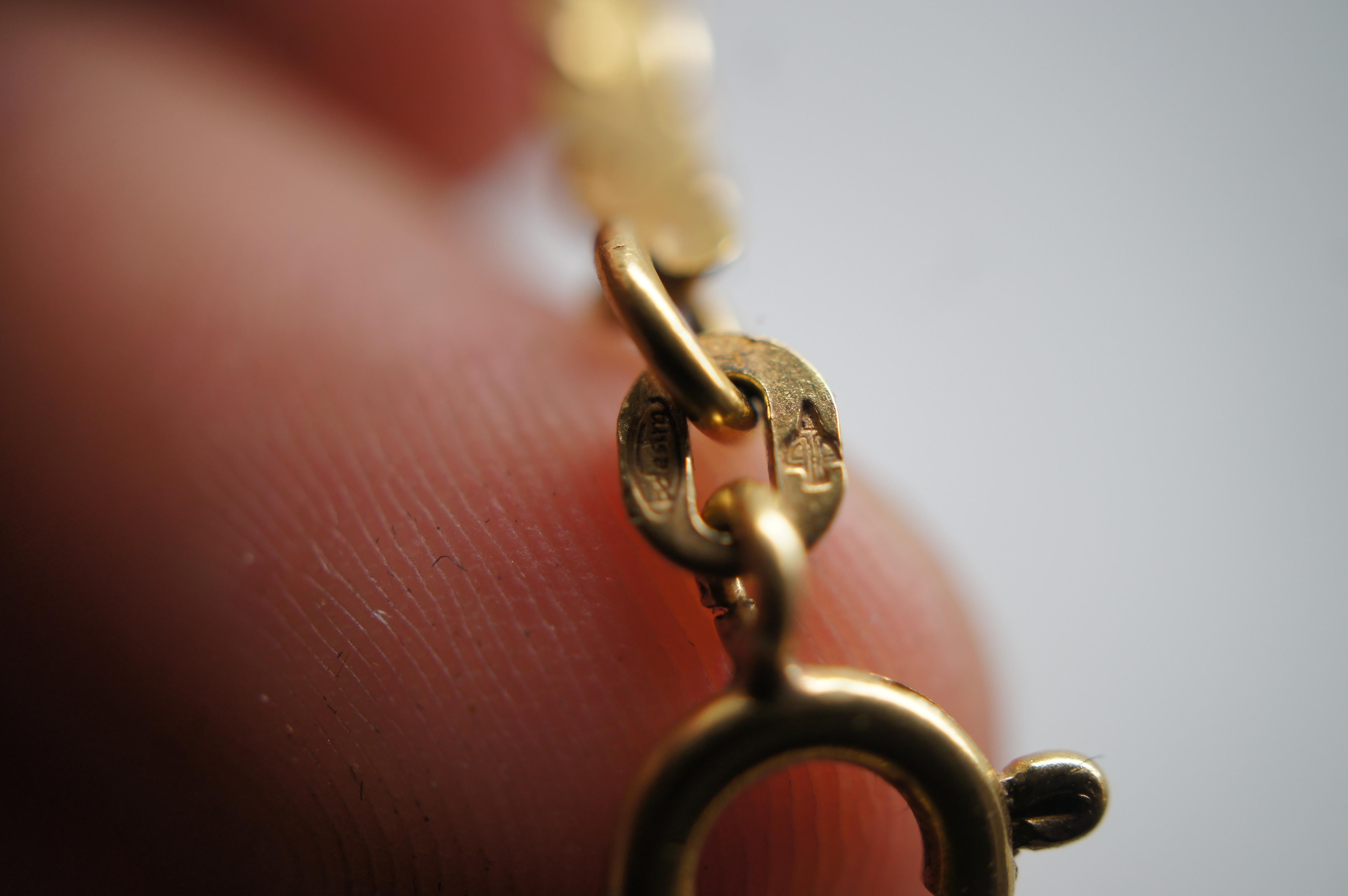 Balestra & Figli 18K Gold 3mm Flat Serpentine Chain Necklace Italy 25g 27