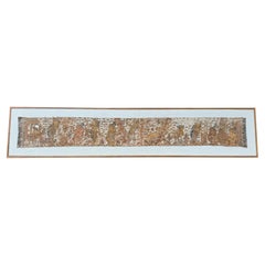 Bali Hindu Textile Framed 'Kamasan' Painting, Indonesia C. 1900