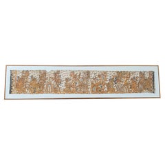 Gerahmtes, Hindu-Textil-Gemälde „Kamasan“ von Bali, Indonesien, um 1950