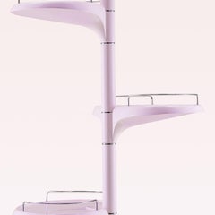 Etagère totem modulaire BALI rose brillant