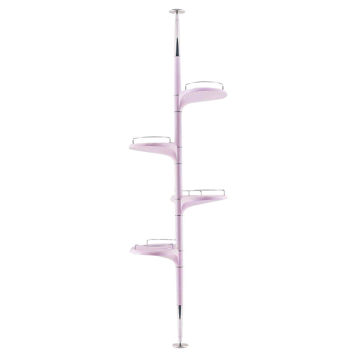 BALI pink gloss modular totem shelf by MOĆI Collective
