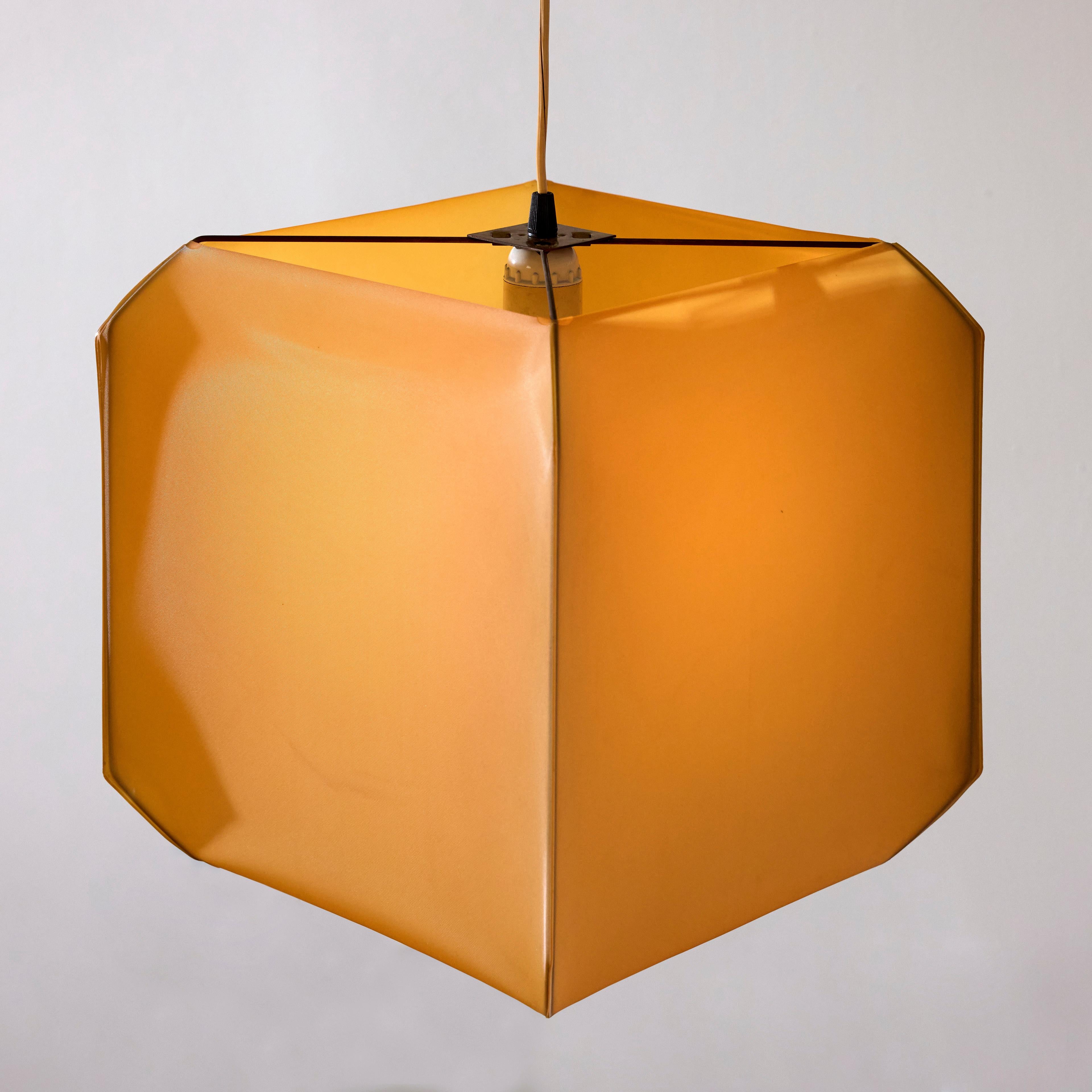 Patinated 'Bali' Suspension Light by Bruno Munari for Danese Milano