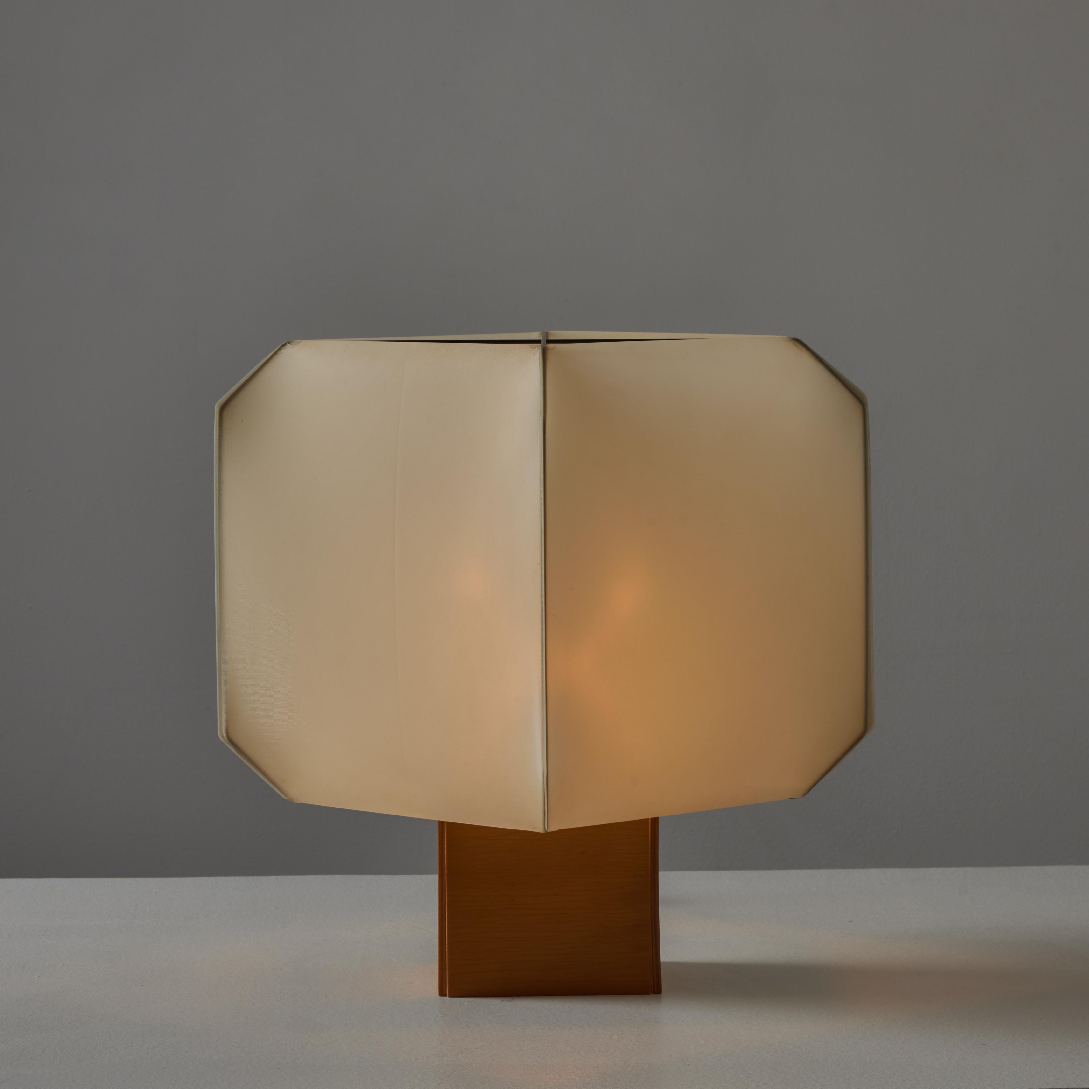 Oiled 'Bali' Table Lamp by Bruno Munari for Danese