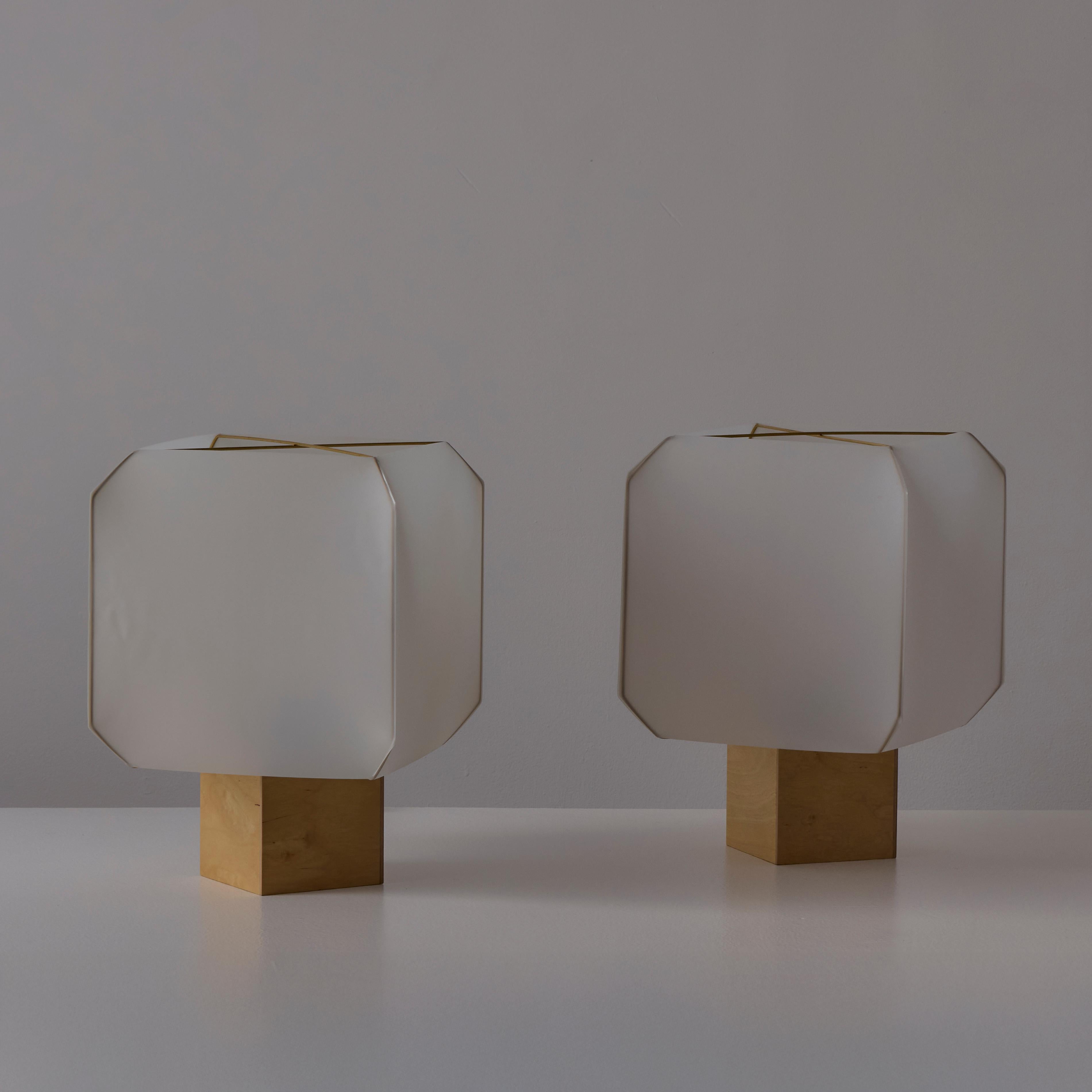 Pair of 'Bali' Table Lamps by Bruno Munari for Danese 2