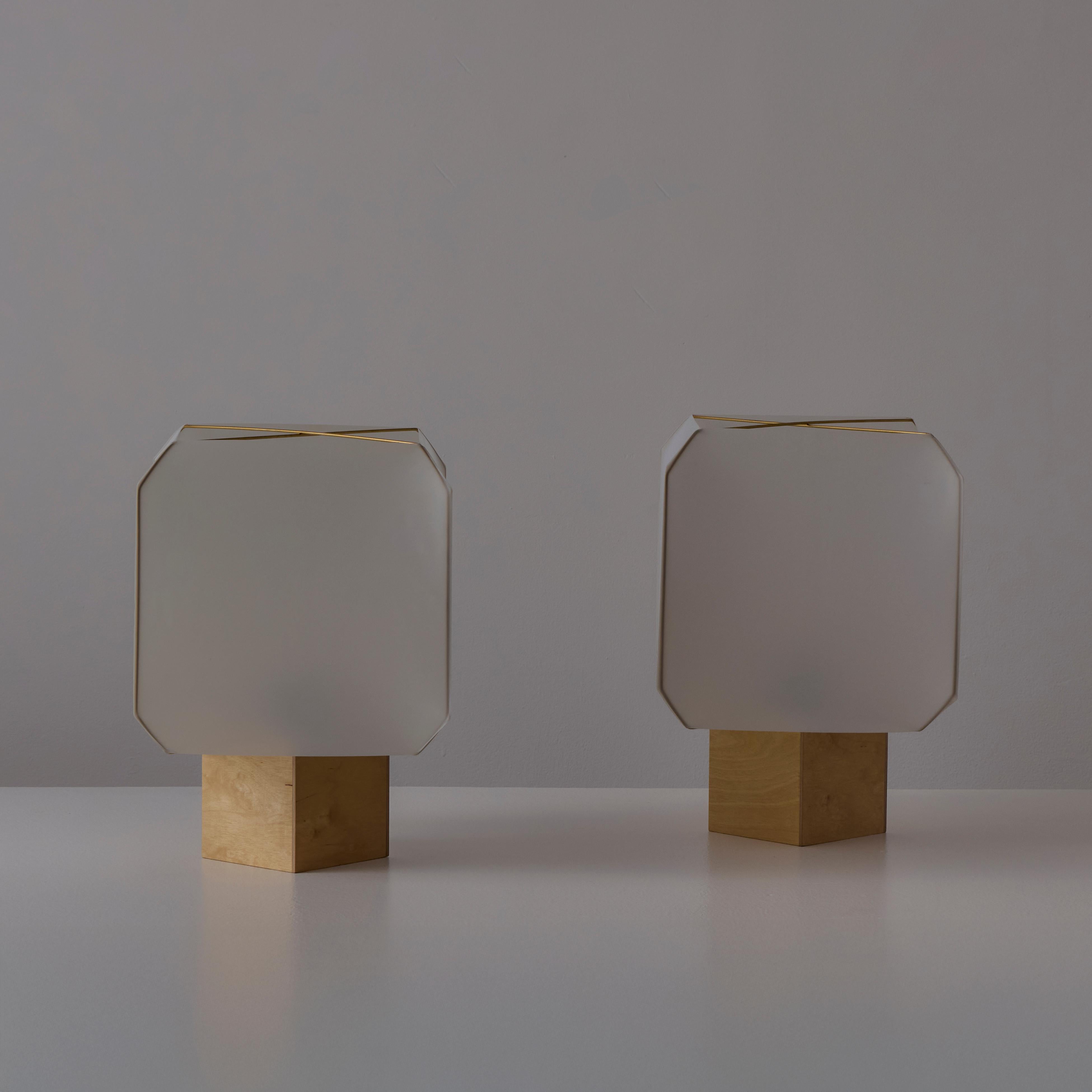 Pair of 'Bali' Table Lamps by Bruno Munari for Danese 1