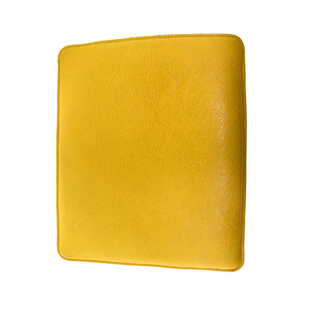Balenciaga - Étui pour tablette Motocross Classic pour iPad en cuir jaune Bon état - En vente à Miami, FL