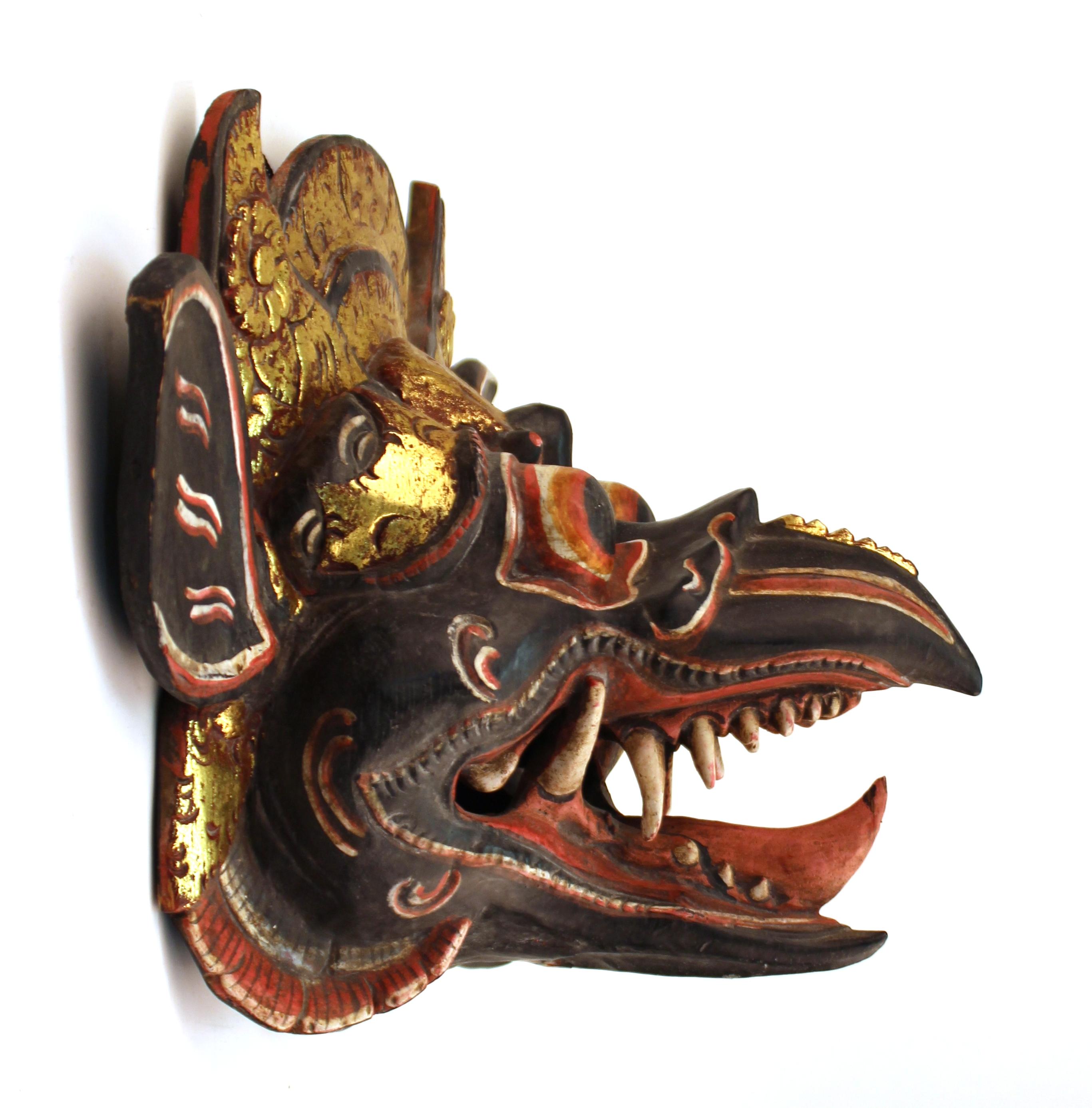 Indonesian Balinese Barong Dance Mask of Garuda, the Vehicle of Vishnu