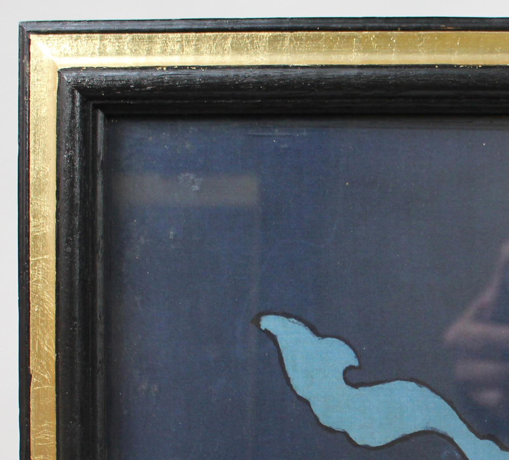 Balinesischer Batikdruck von Suhirdiman, signiert und datiert 1976 (Holz) im Angebot