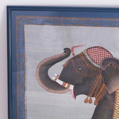 Balinese Elephant Painting on Silk