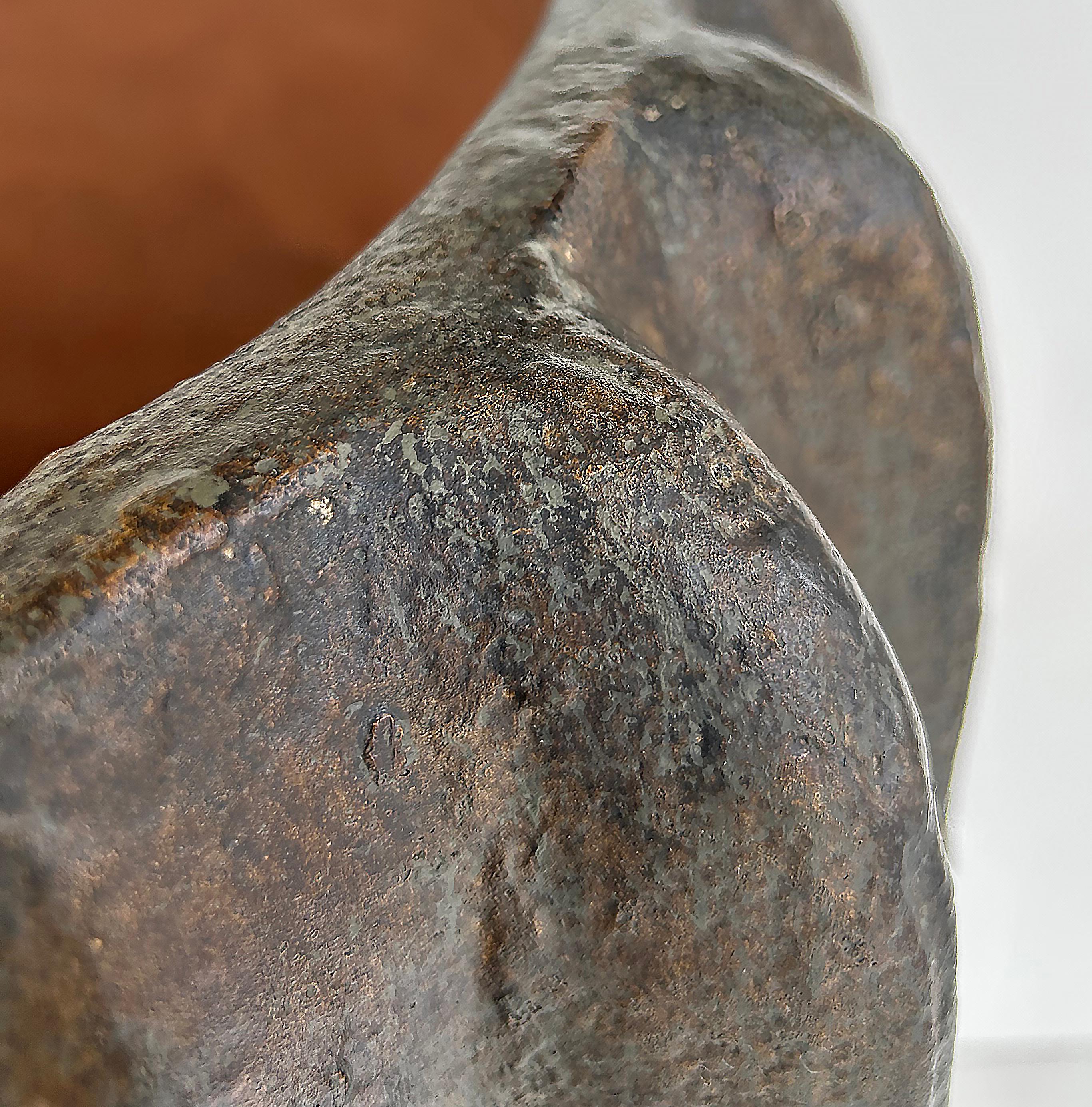 Balinese Fluted Brown Terracotta Planters, 2 Available For Sale 2