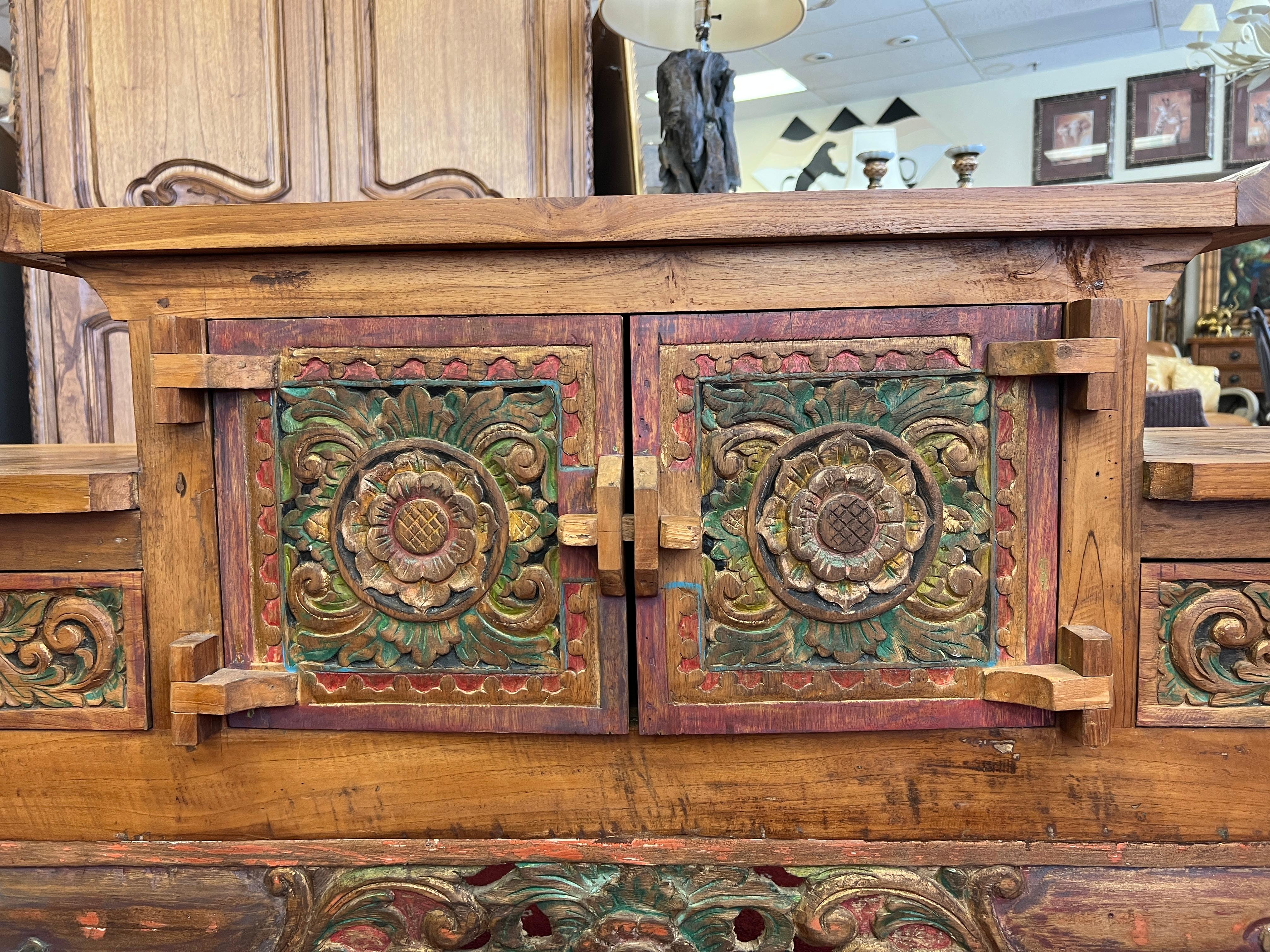 Balinese Hi-Low/Altar Cabinet For Sale 1