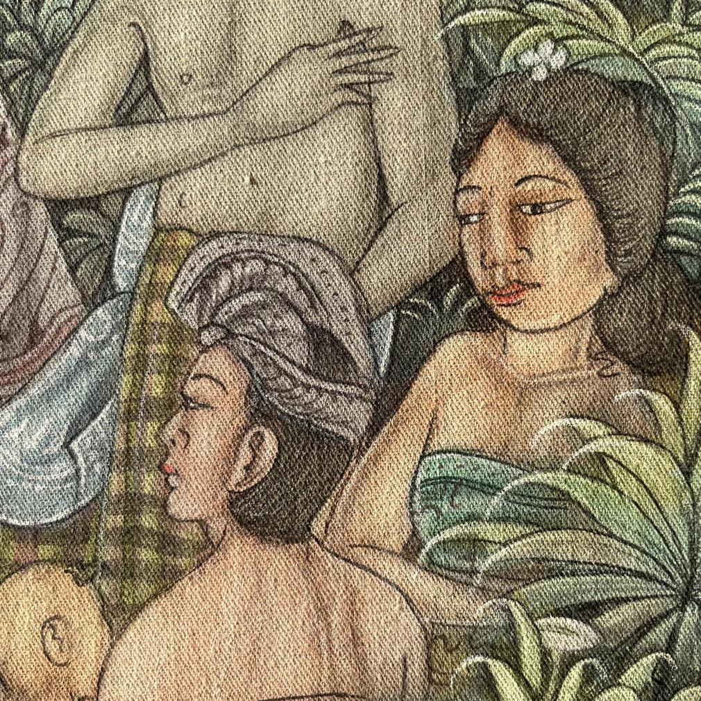 Peinture traditionnelle balinaise de W. Erawati en vente 6