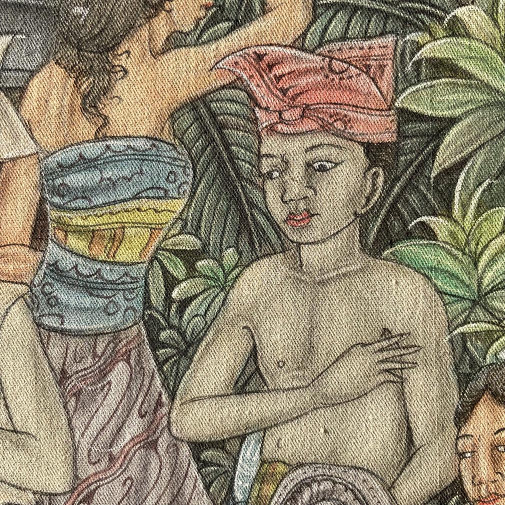 Peinture traditionnelle balinaise de W. Erawati en vente 8