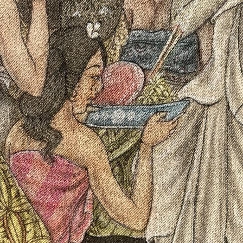 Peinture traditionnelle balinaise de W. Erawati en vente 9