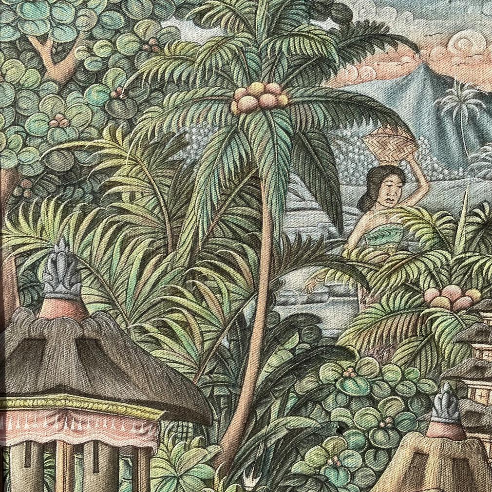 Peinture traditionnelle balinaise de W. Erawati en vente 1