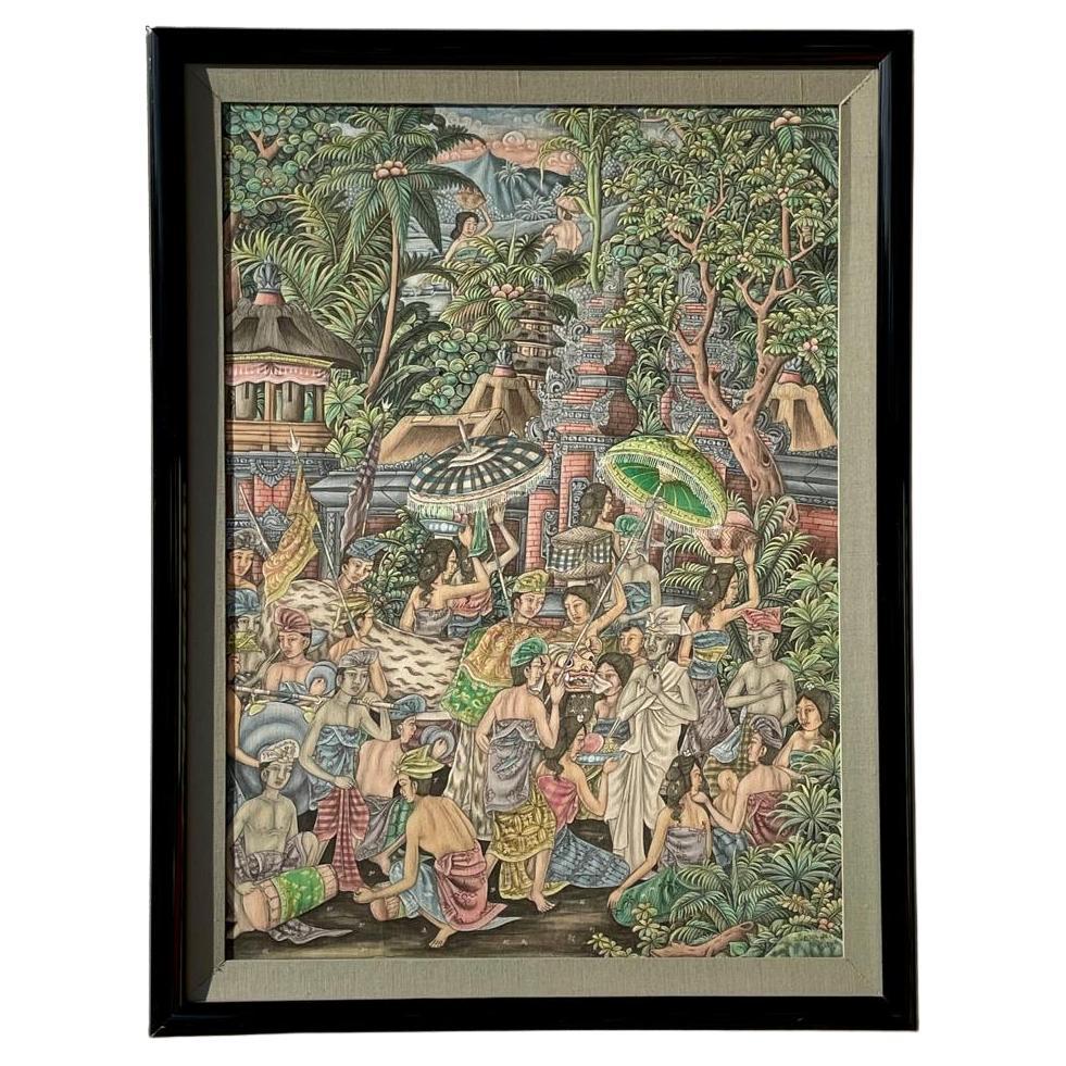 Balinese Traditional Painting by W. Erawati