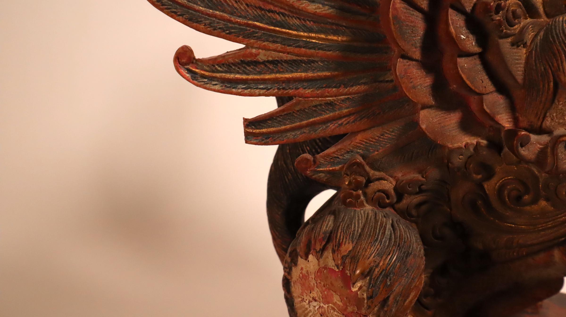 Last chance clearance sale.  Balinese Winged Lion Guardian Indonesian Art 1