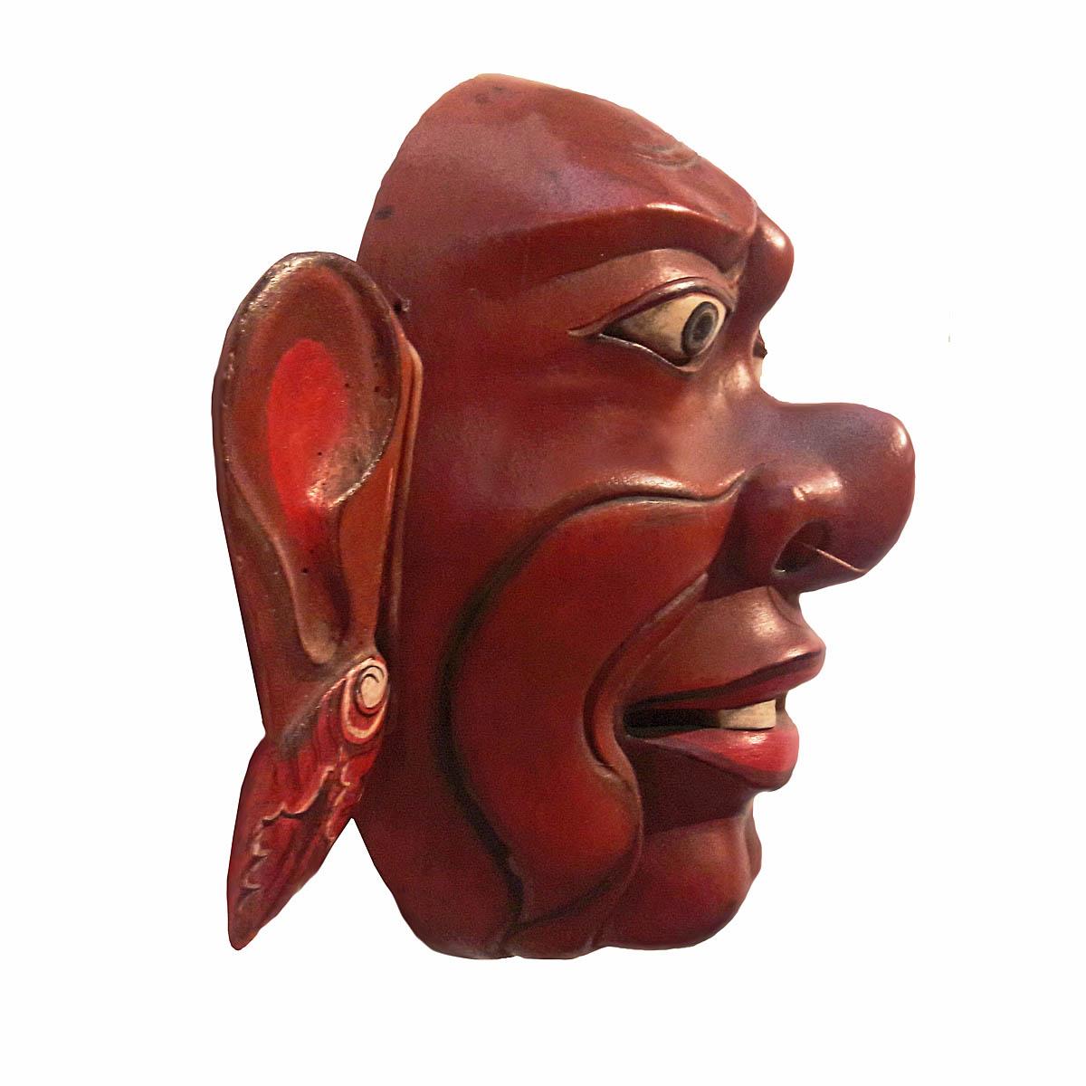 Balinesische Holzmaske, Mitte des 20. Jahrhunderts (Handgeschnitzt) im Angebot
