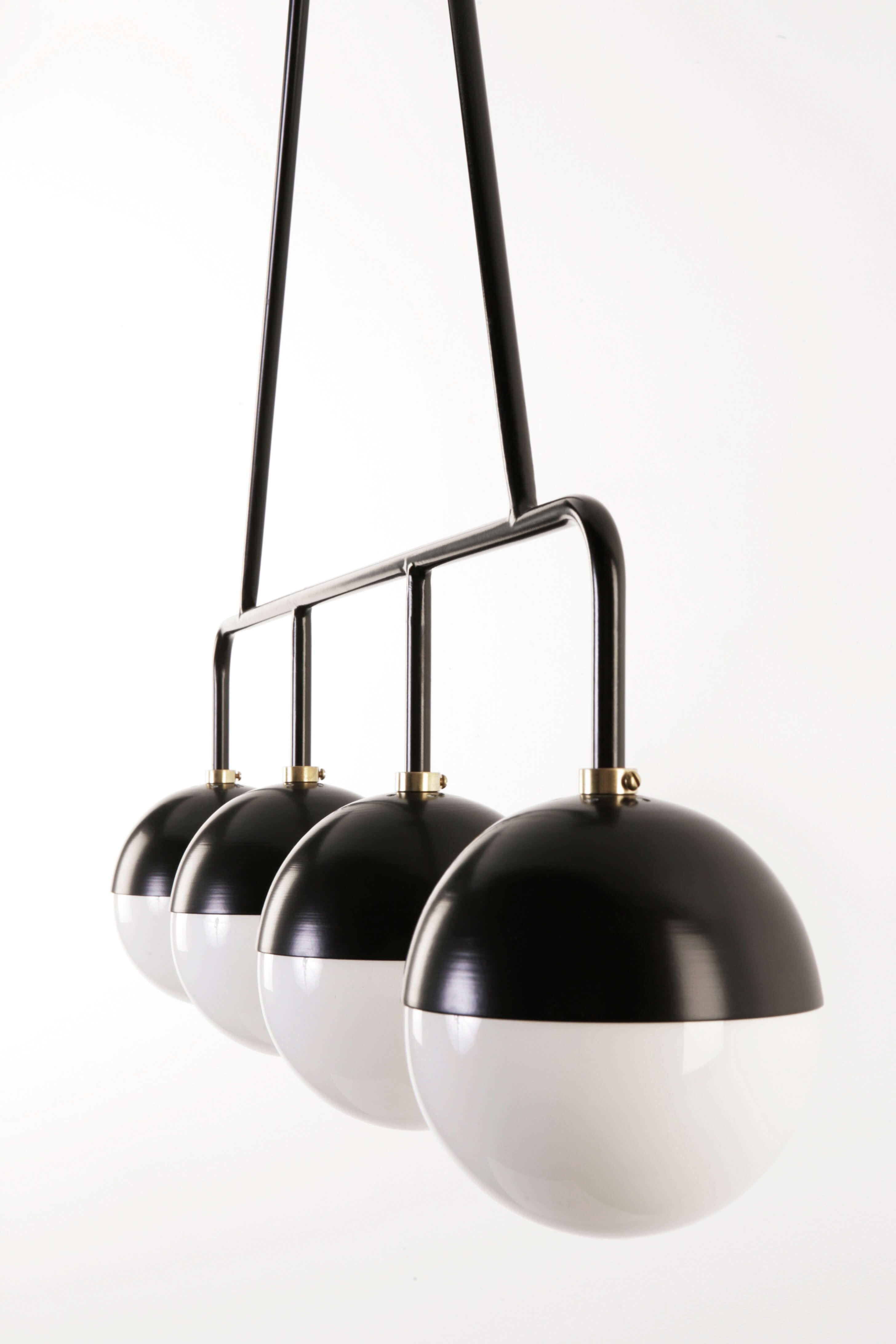 Playful and graphic, the Balise is inspired by the 1960s and the irreverence of Jean Roye're. The Bailse is fabricated in black powder-coated steel with a 6