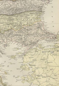 Balkan Convergence: A Map of Turkey and Greece with the Balkan States, 1882