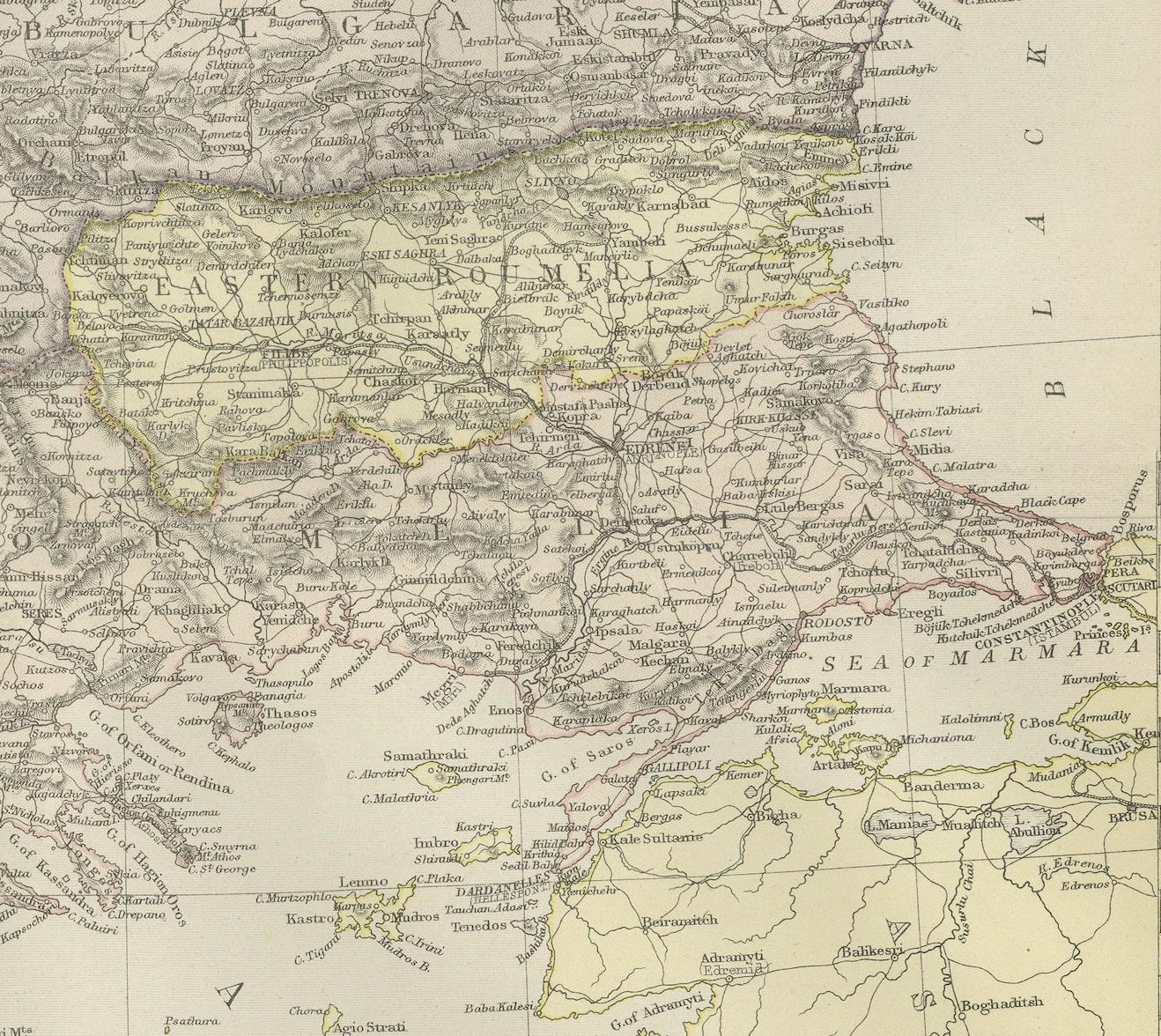 the balkan states map