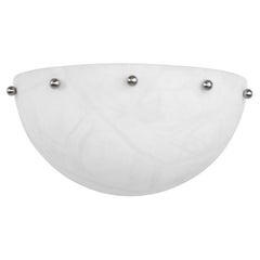 'Ball 280' Alabaster & Metal Wall Lamp by Denis De La Mesiere