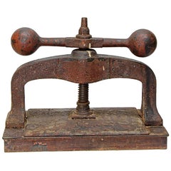 Antique Ball and Lever Book Press