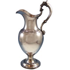 Ball Black & Co. Coin Silver Water Pitcher Tall Early Vintage