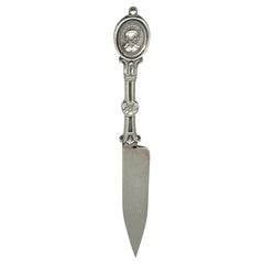 Ball, Black & Co. Sterling Silver Medallion Letter Opener Featuring Mars, C 1862