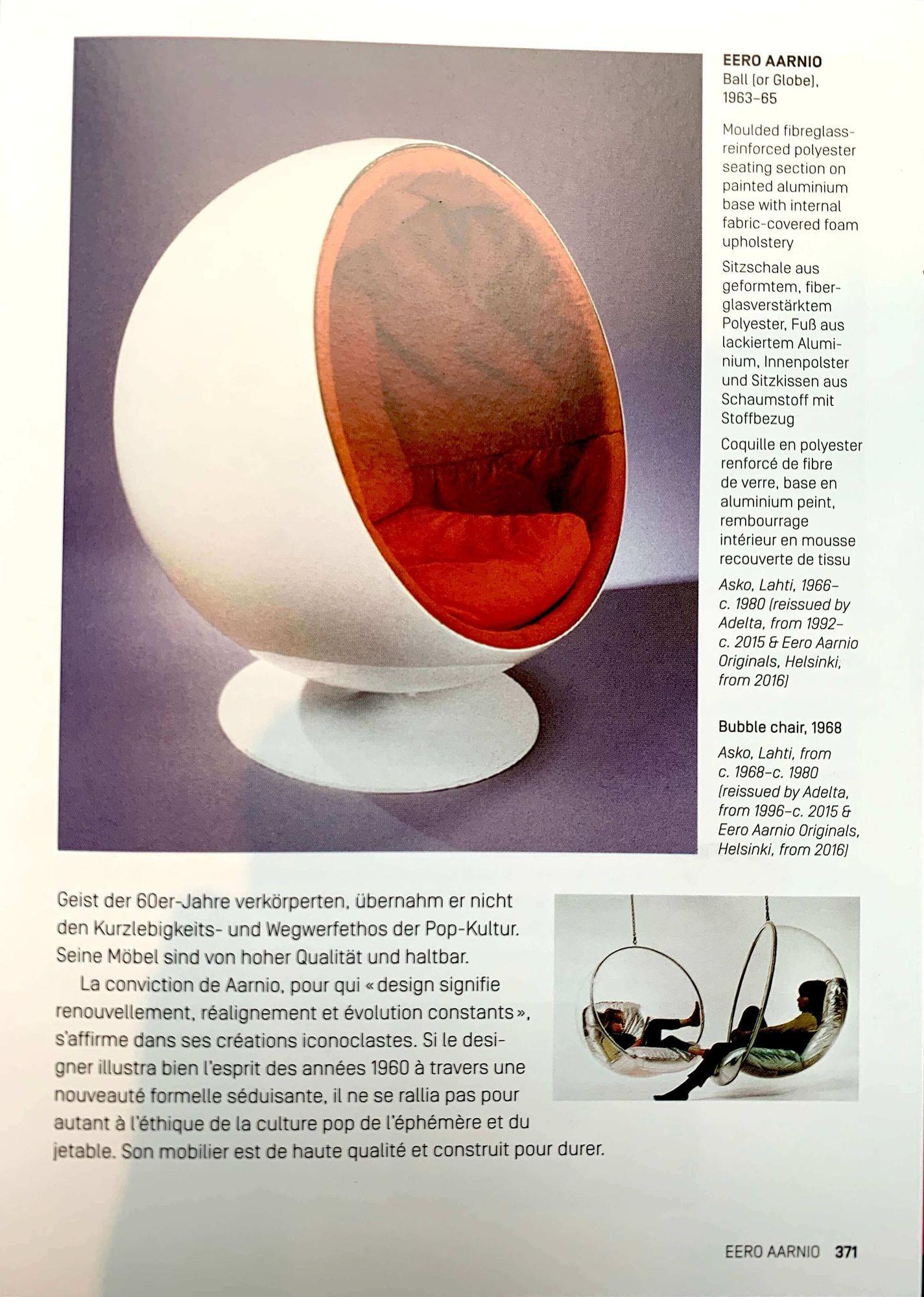 Ball Chair by Eero Aarnio, Green and White, Adelta, Finland circa 1980/1990s 5