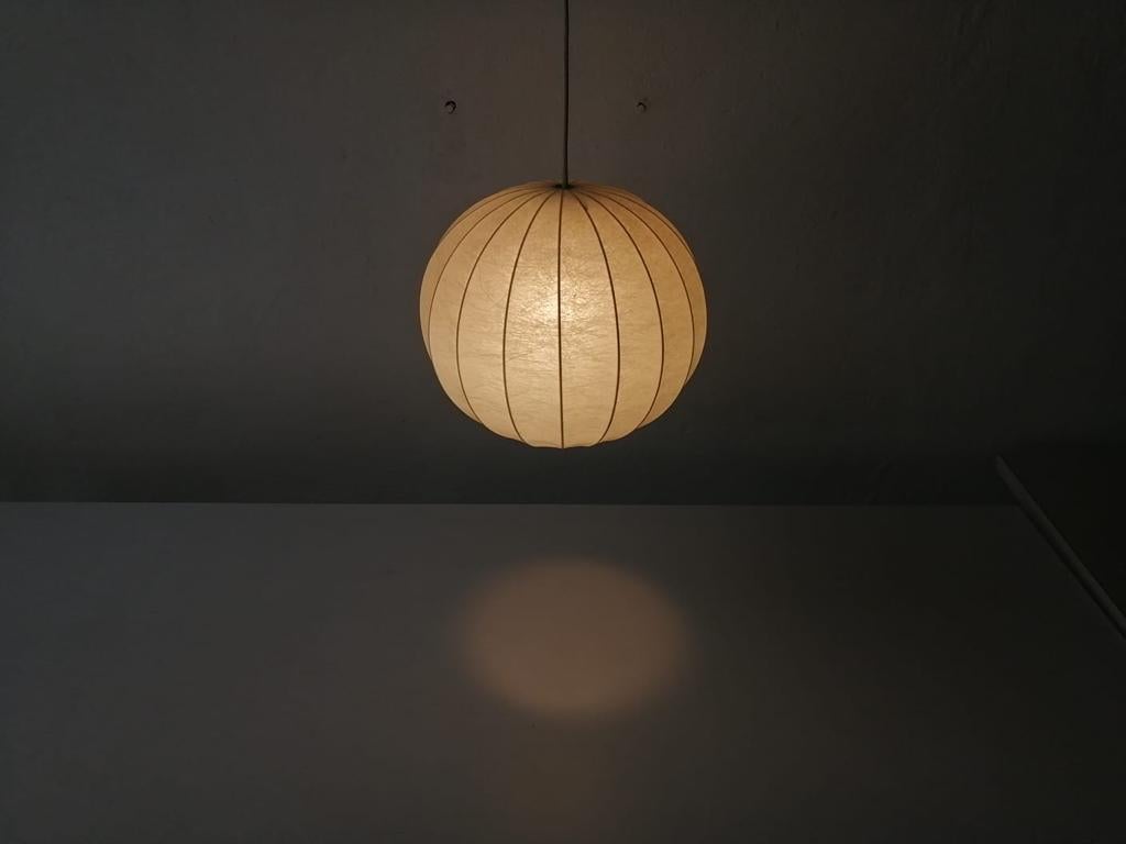 Italian Ball Cocoon Pendant Lamp in the Style of Achille Castiglioni, 1960s, Italy