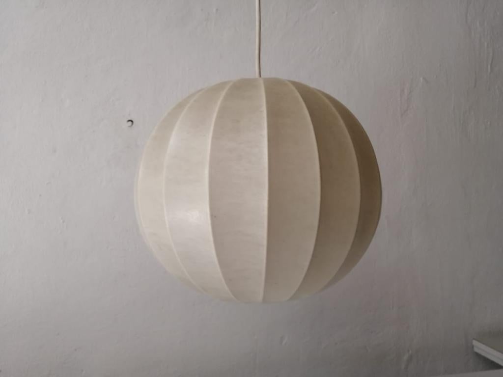 Ball Cocoon Pendant Lamp in the Style of Achille Castiglioni, 1960s, Italy 1