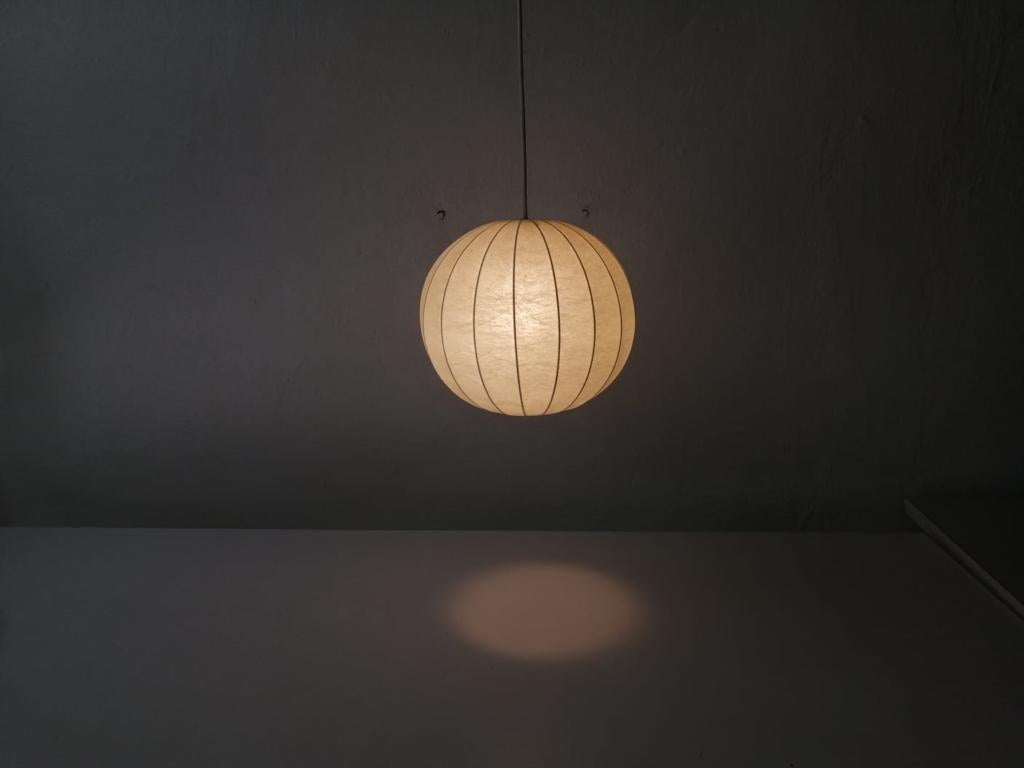 Ball Cocoon Pendant Lamp in the Style of Achille Castiglioni, 1960s, Italy 2