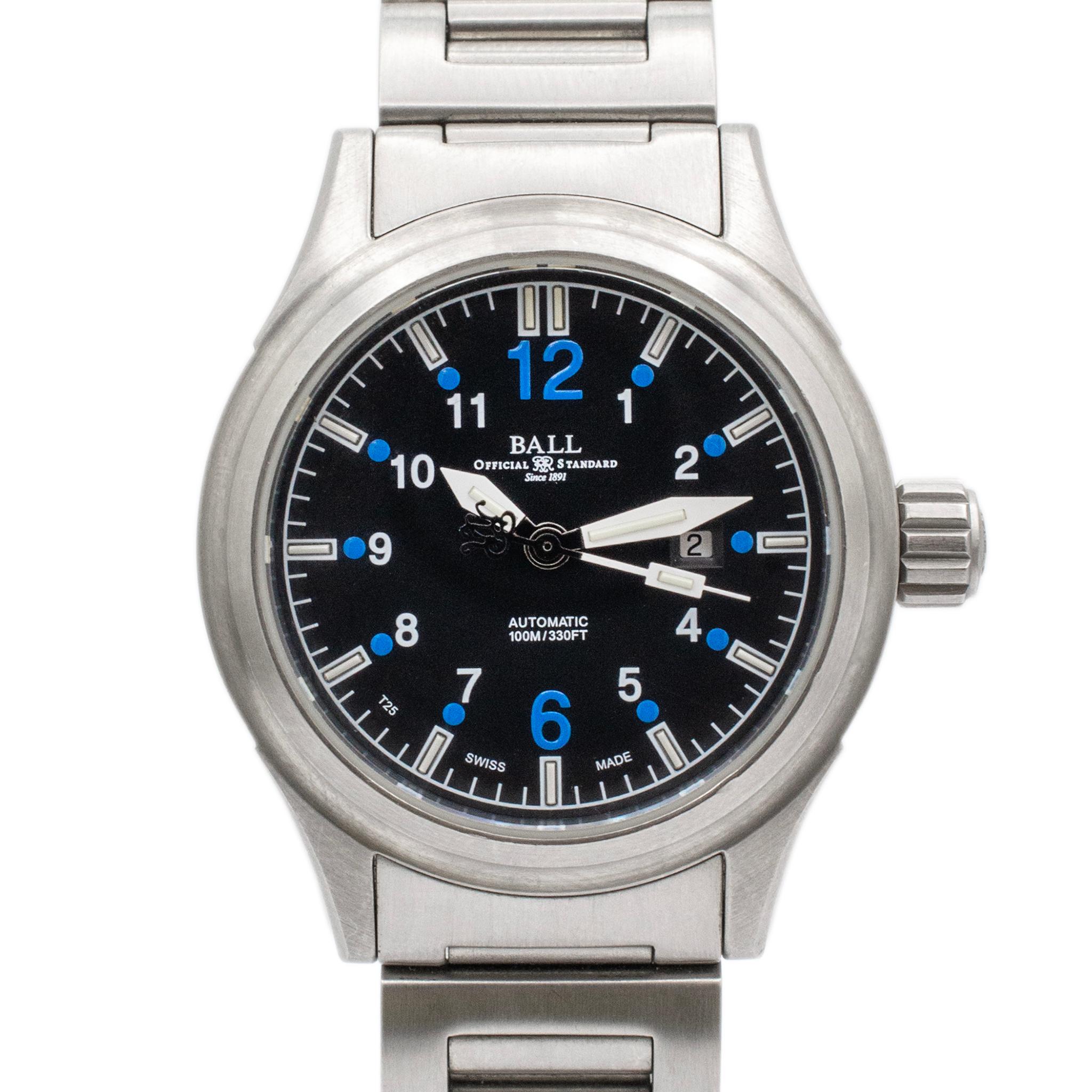 Brand: Ball 

Gender: Ladies

Metal Type: Stainless Steel

Weight: 106.81 grams

Stainless Steel Ball Swiss made watch with original papers. The 