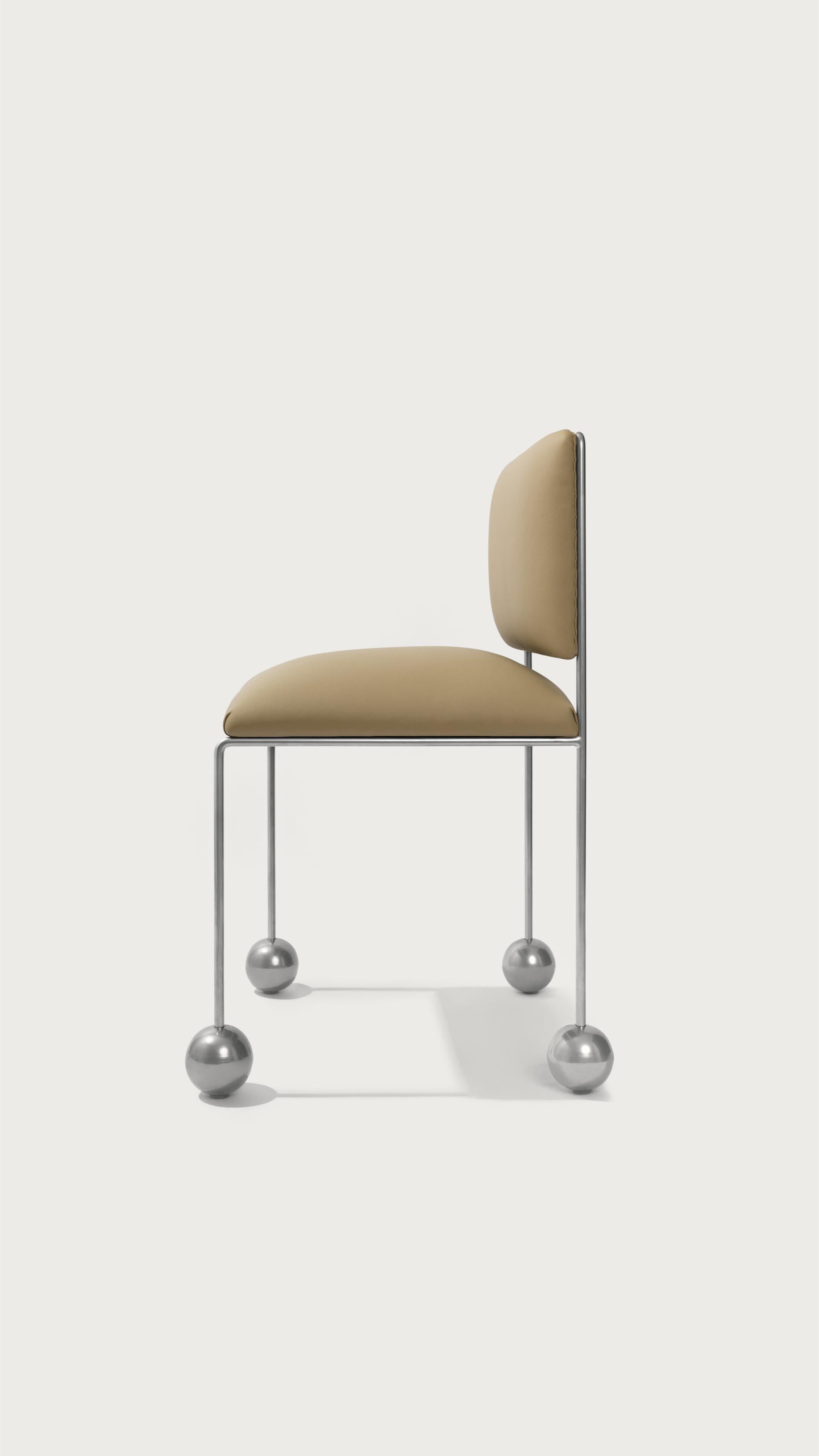 Ball Foot Chair by Panorammma In New Condition For Sale In Geneve, CH