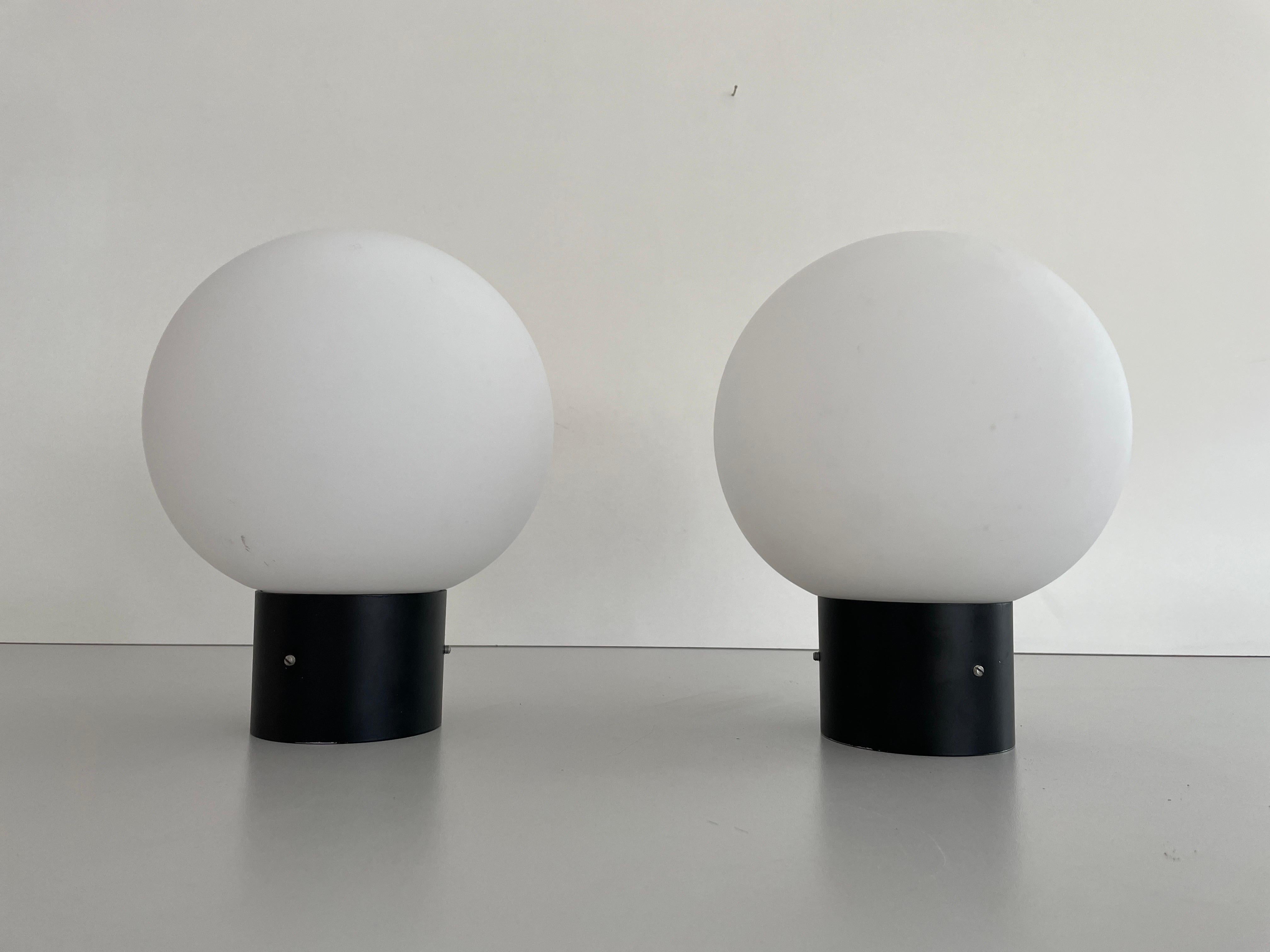 Ball Glass Flush Mount Light by Limburg, 1960s, Germany For Sale 8