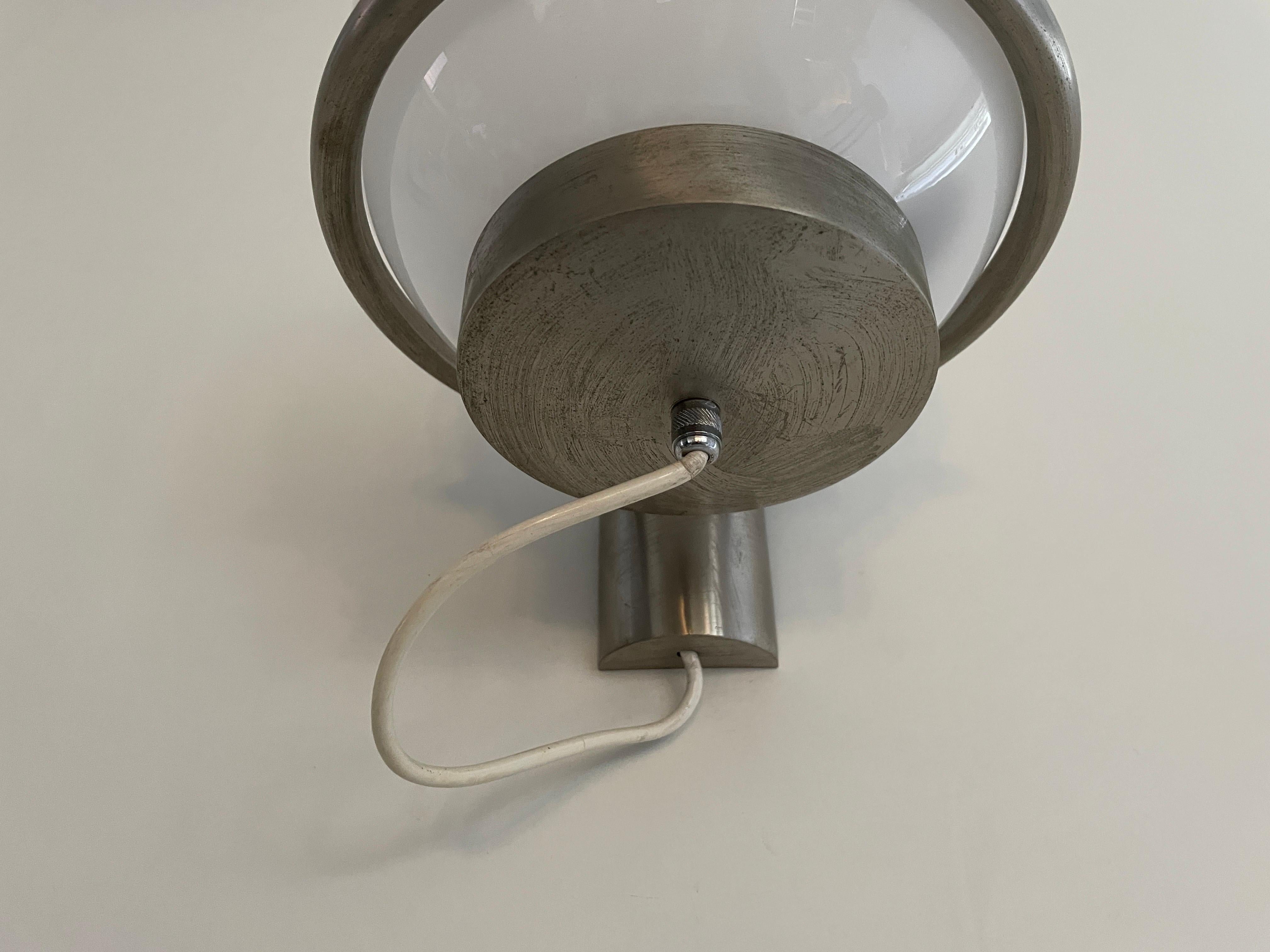 Pareja de apliques de cristal esférico de Candle, años 60, Italia mediados del siglo XX en venta