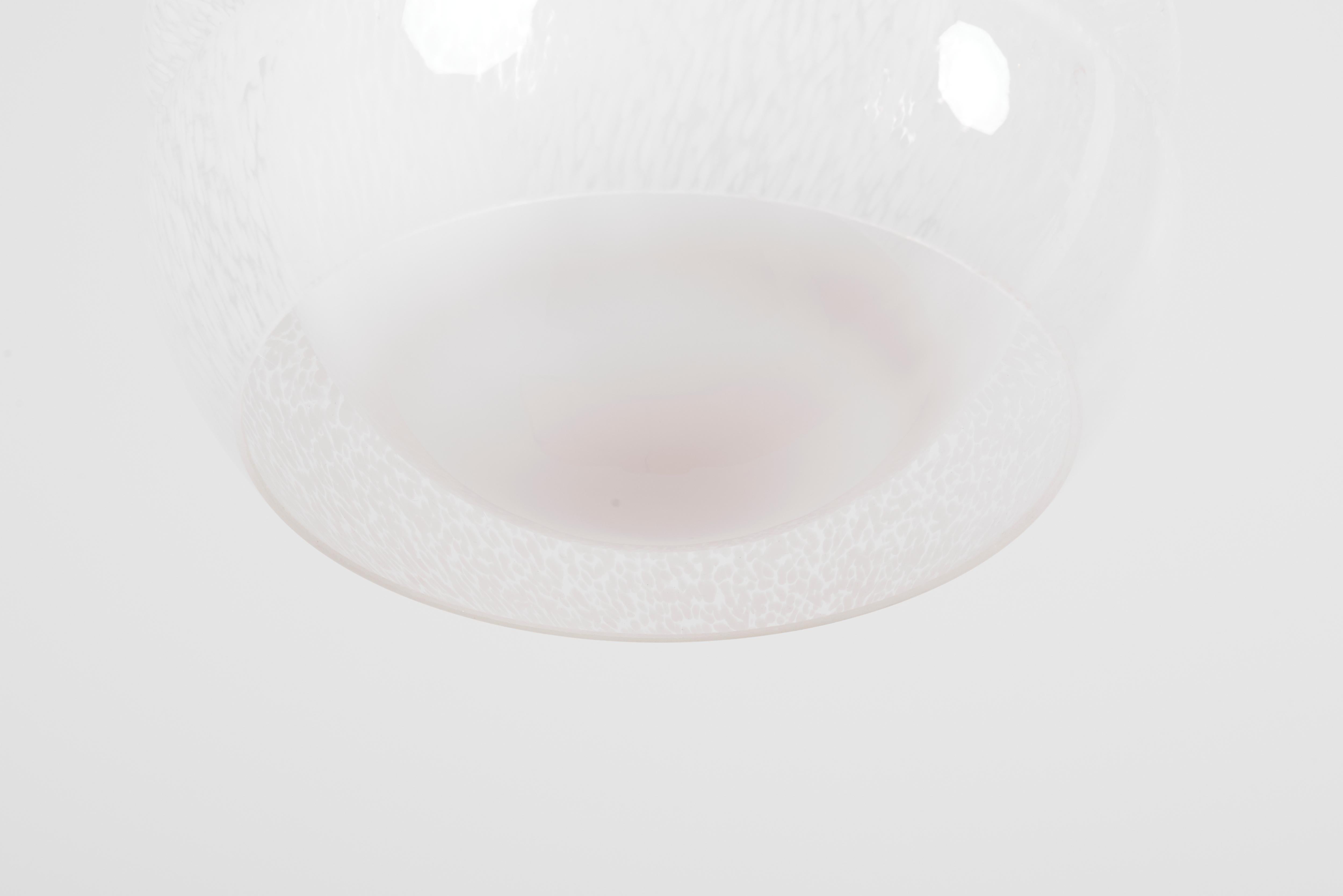Ball Glass Pendant Lamp Attributed to Carlo Nason for Mazzega, Italy, 1960s 2